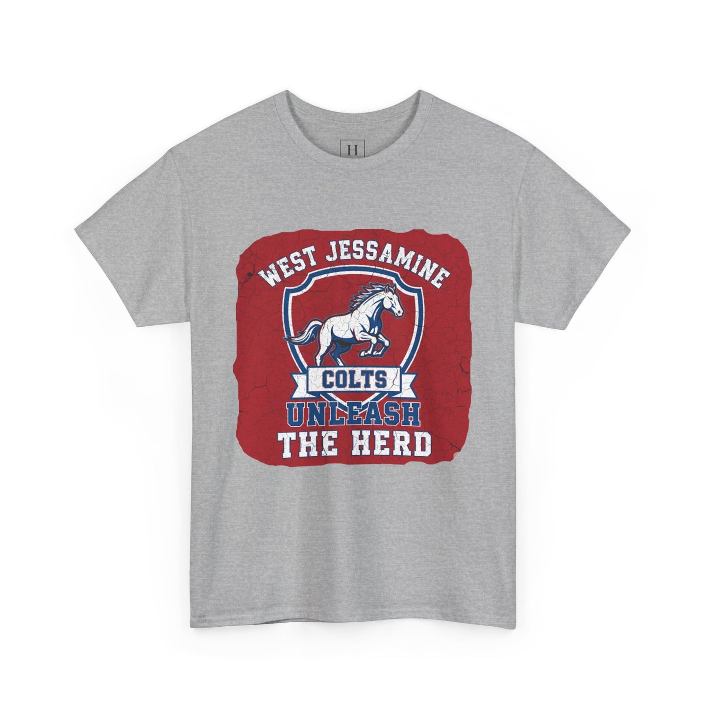 West Jessamine Colts - Unleash The Herd - Red BG Unisex Shirt