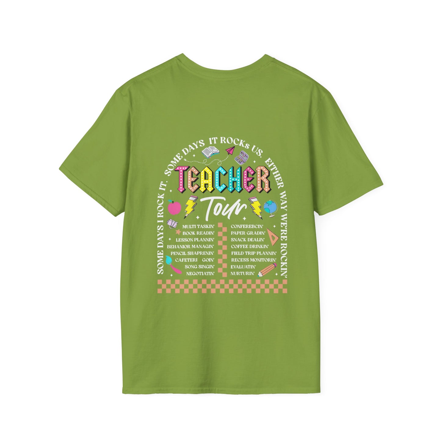ABCD TOUR Teacher T-Shirt (Front & Back)