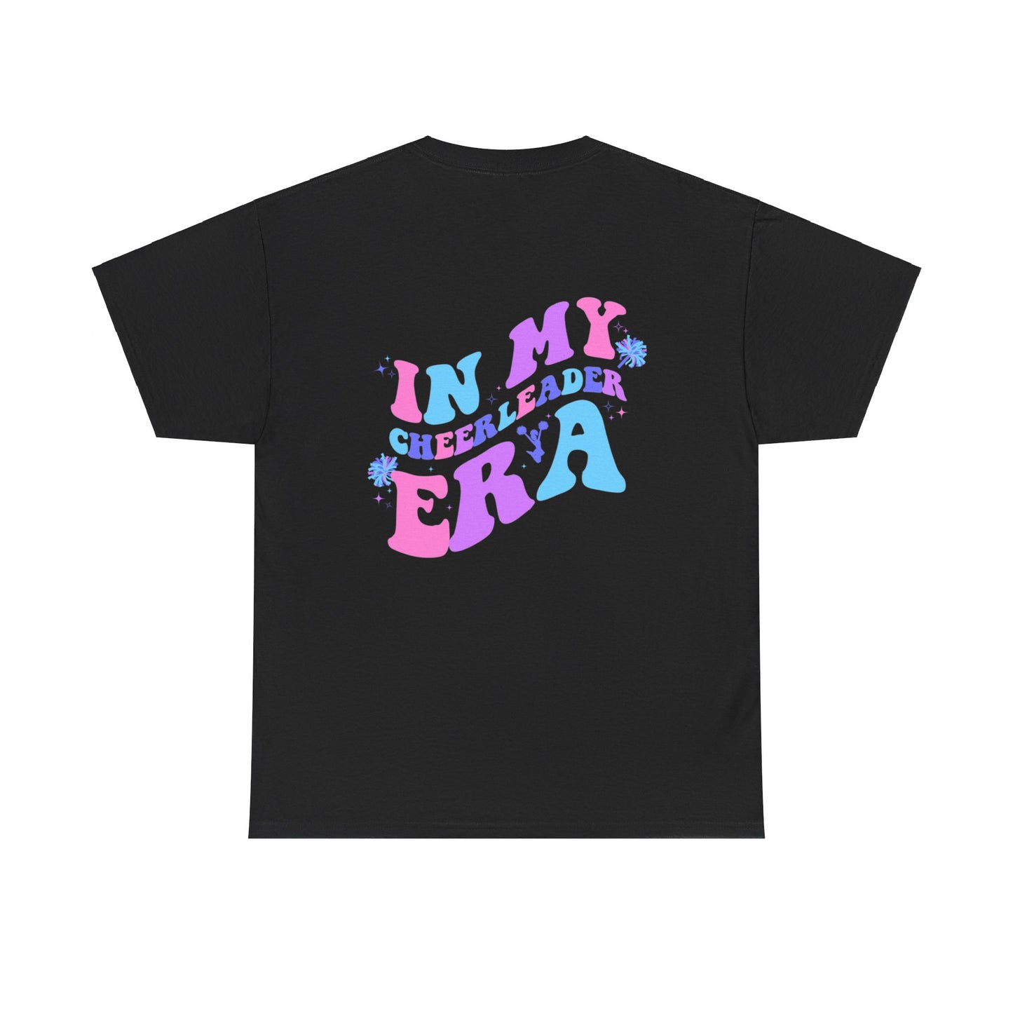 in my cheerleading era front and back cheer adult t-shirt