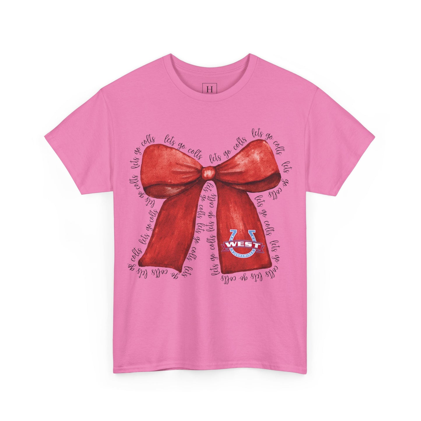 Let's Go Colts Bow - West Horseshoe Logo Unisex T-Shirt