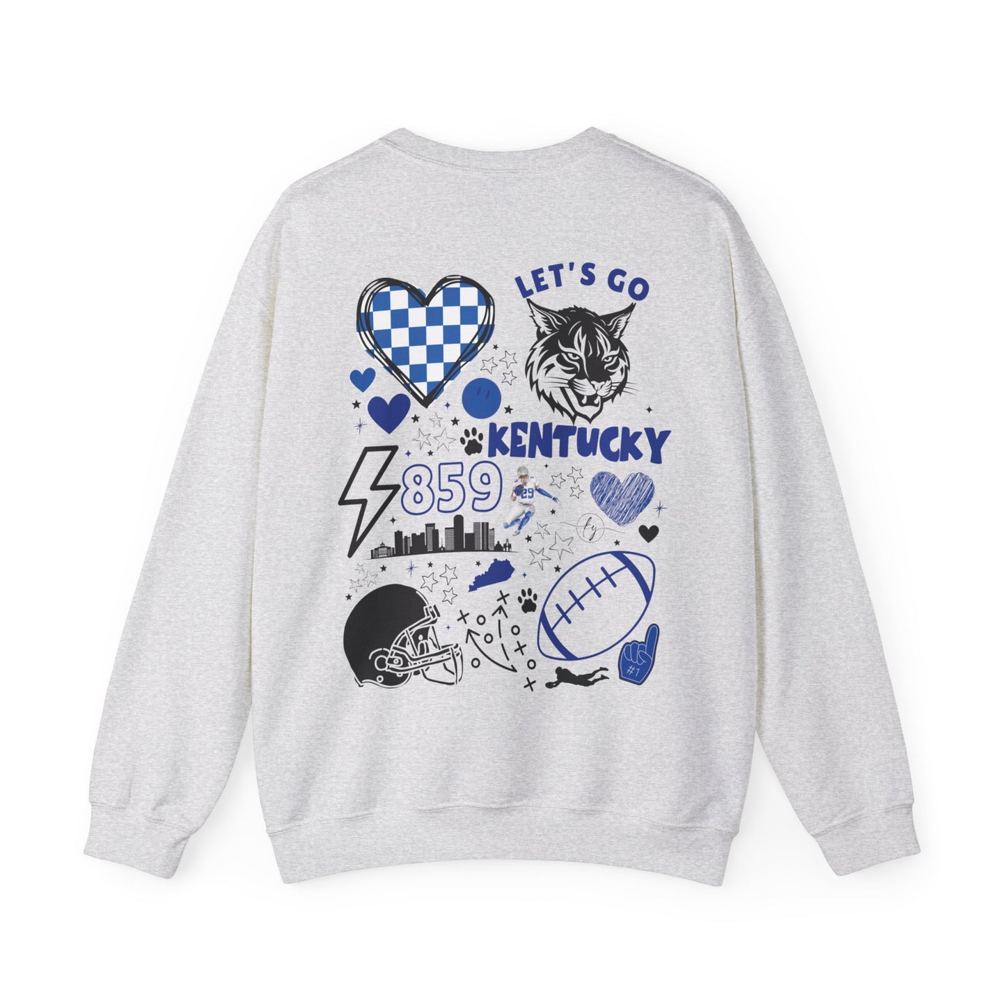 Kentucky Wildcats Football Sweater (Front & Back)