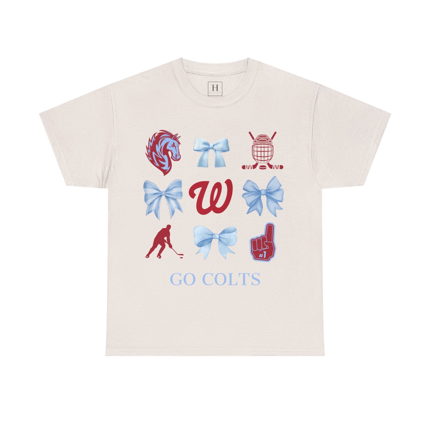 West Jessamine Colts Coquette Hockey Bows - Unisex Tee
