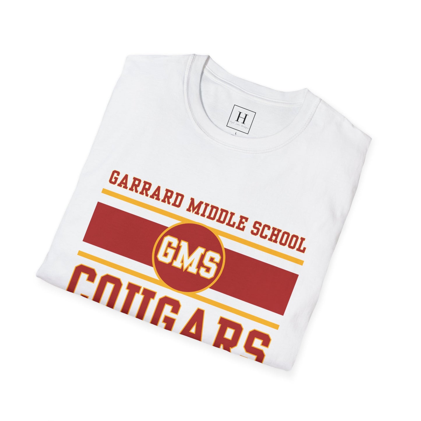 GMS Garrard Middle School Cougars T-Shirt (Front Only)