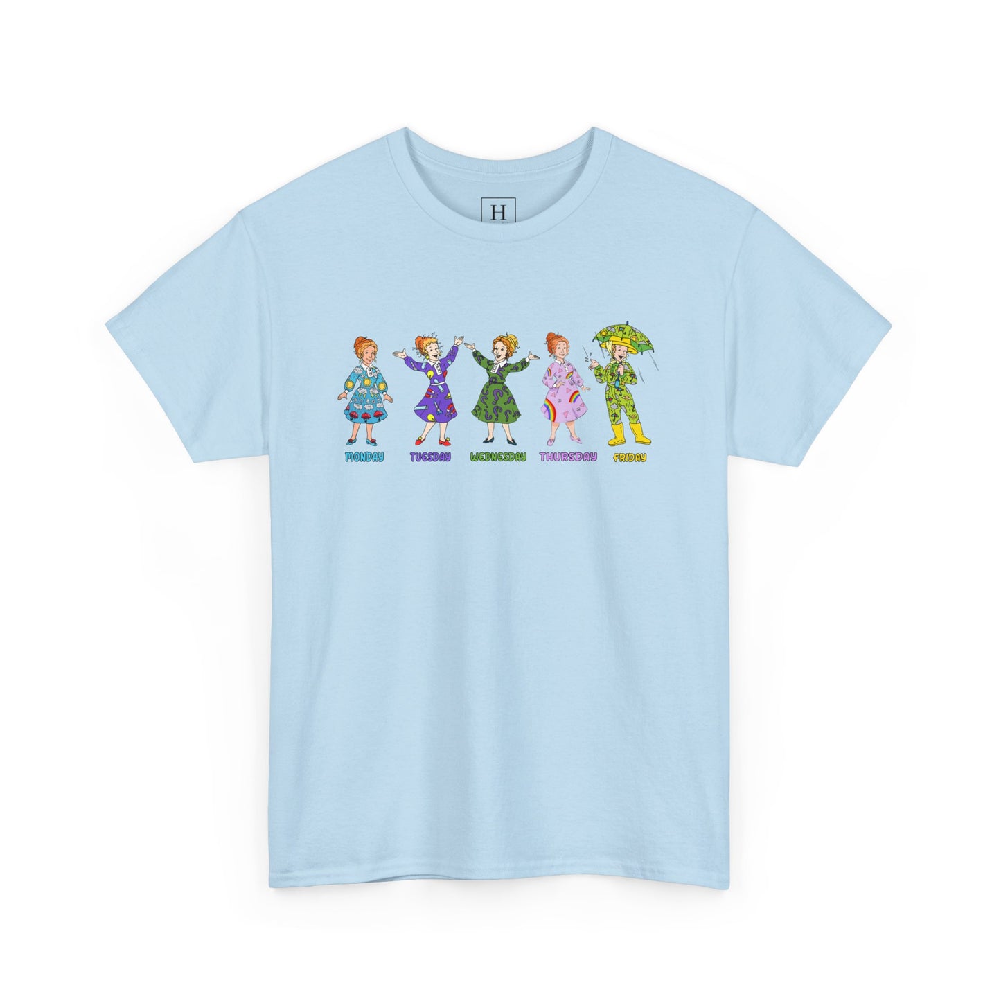 Monday-Friday Ms. Frizzle Teacher T-Shirt