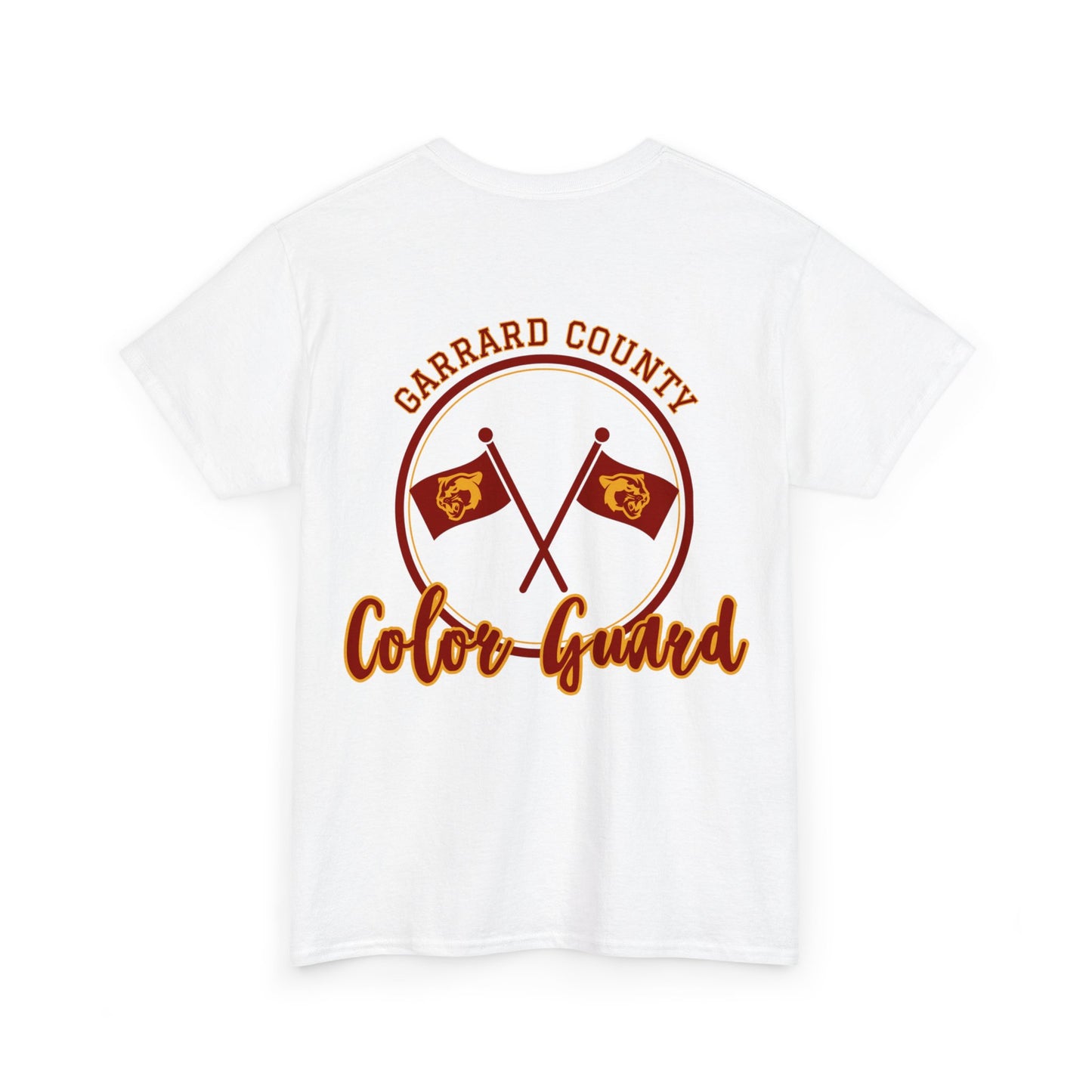 GMS Garrard Middle School Cougars Color Guard T-Shirt (Front & Back)