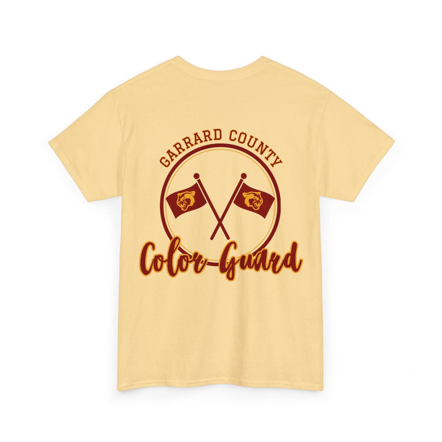 GMS Garrard Middle School Cougars Color Guard T-Shirt (Front & Back)