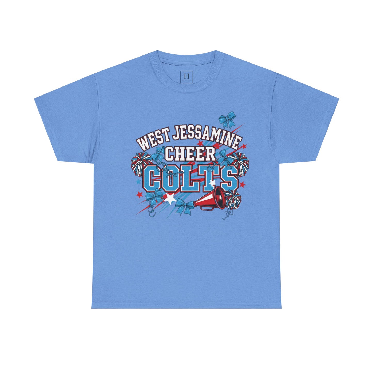 West Jessamine Cheer COLTS - Poms, Bows, Stars - Unisex Shirt