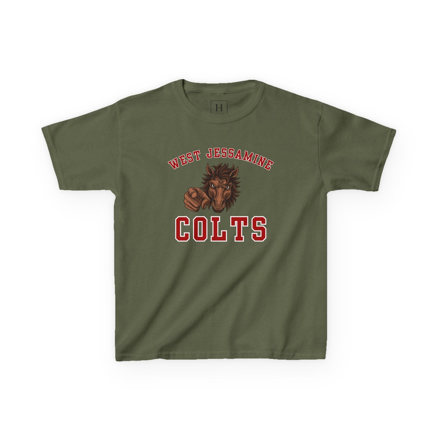 YOUTH --- West Jessamine Colts Mascot - YOU -- Unisex Tee