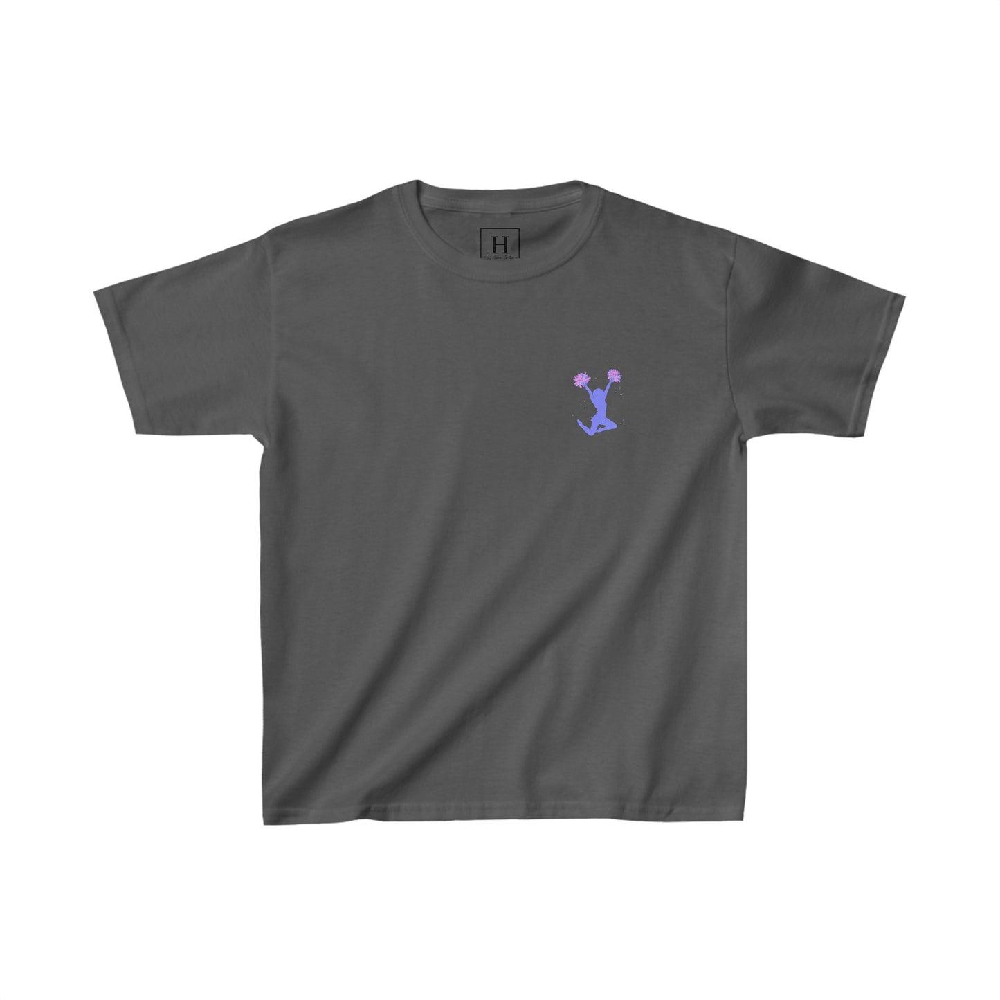 YOUTH in my cheerleading era front and back cheer t-shirt