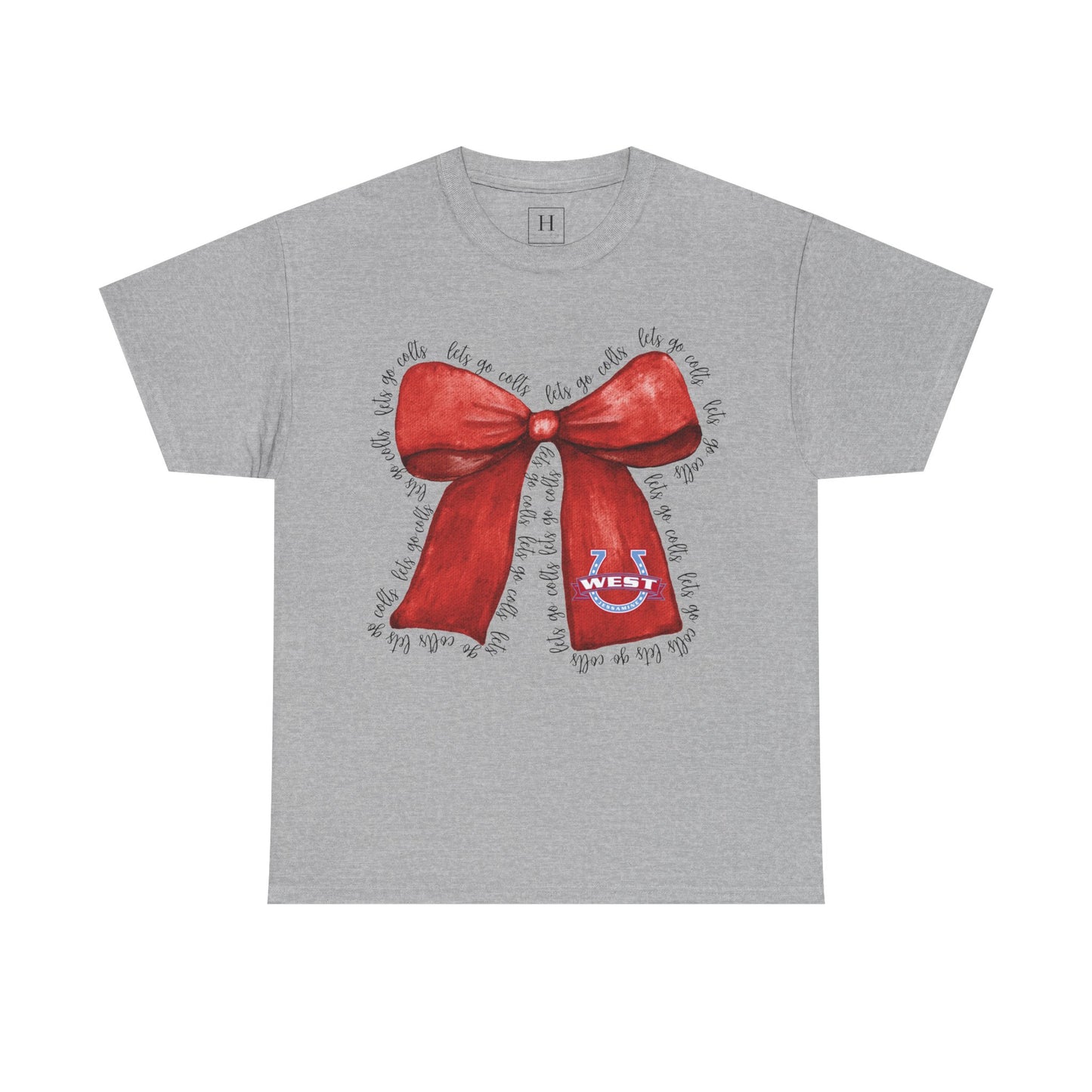 Let's Go Colts Bow - West Horseshoe Logo Unisex T-Shirt