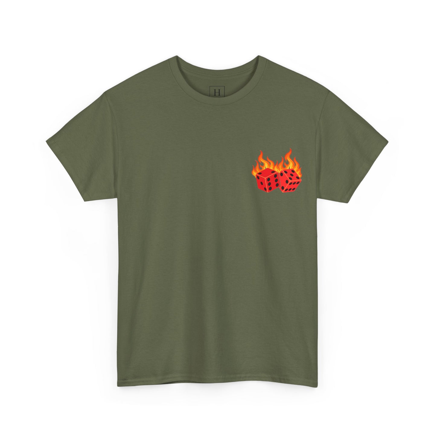 NO LUCK JUST JESUS DICE CHRISTIAN SHIRT (Front and Back)