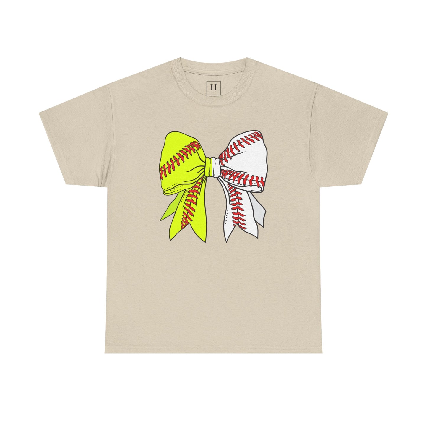 Softball Baseball Bow Unisex Tee - Sports Mama