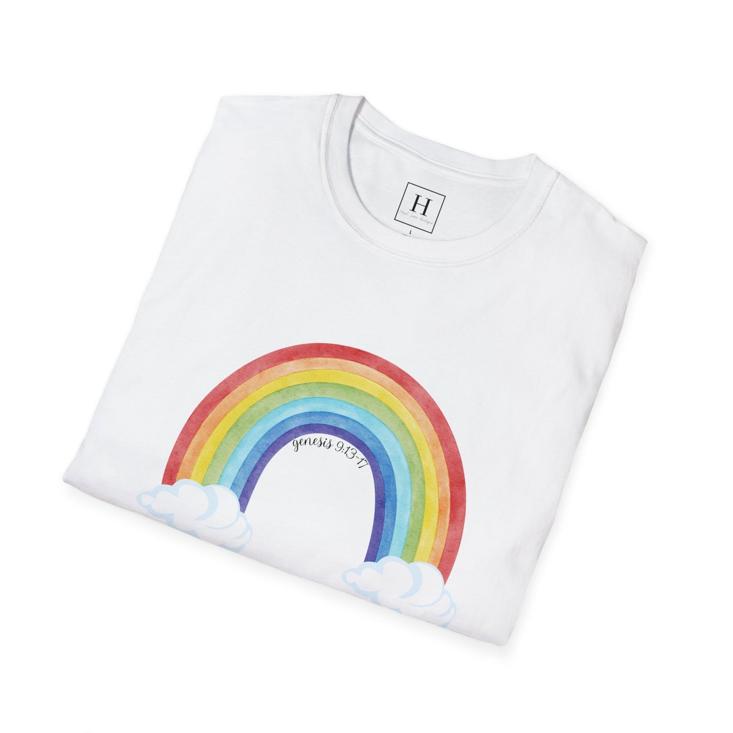 Rainbow God's Promise Genesis 13 Christian T-shirt