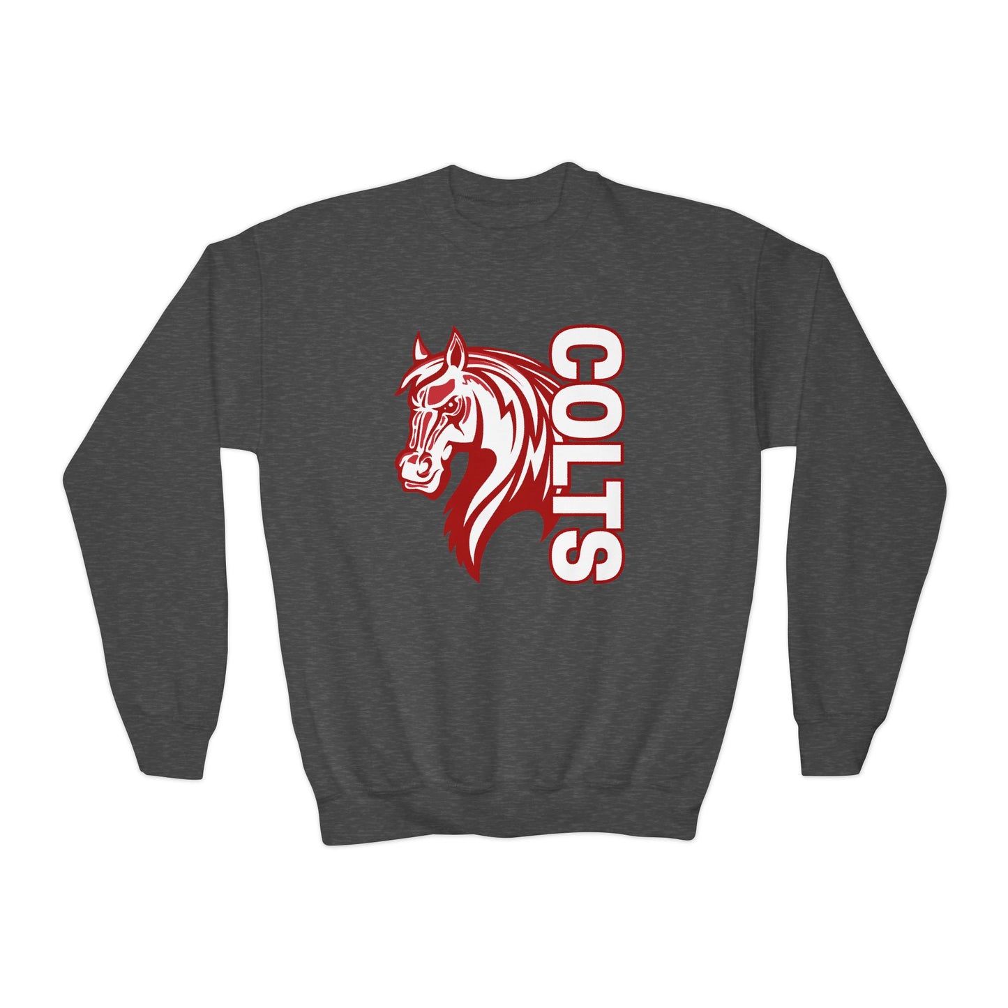 YOUTH -- Colts Mascot Head Horse West Jessamine Sweater