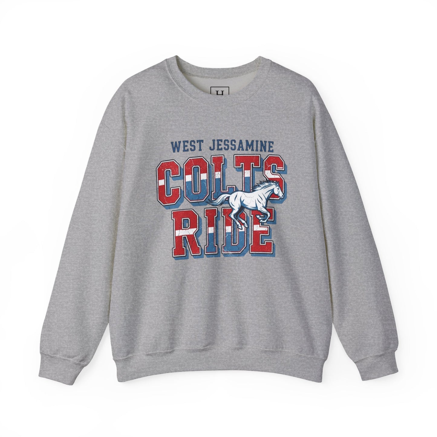 Crewneck Sweatshirt - West Jess RIDE COLTS Sweater