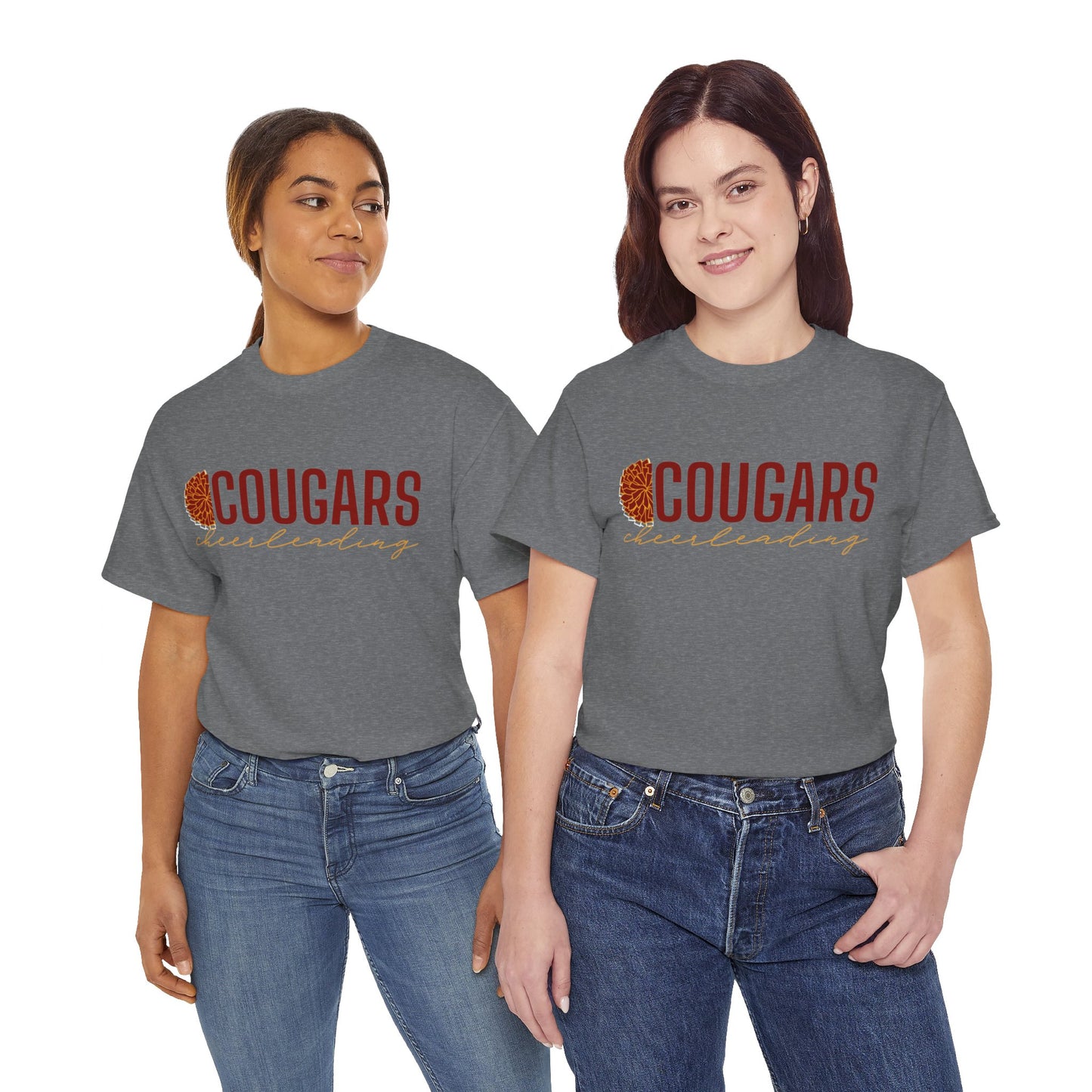 Cougars Cheerleading T-Shirt (Front Only)