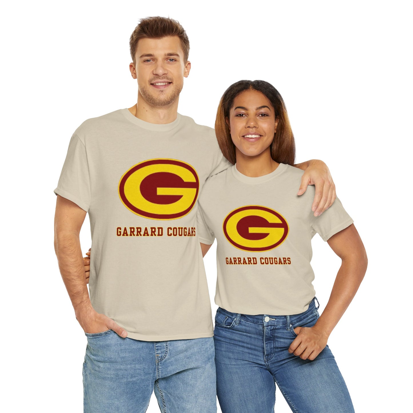 Gold (G) Garrard Middle Cougars T-Shirt (Front Only)