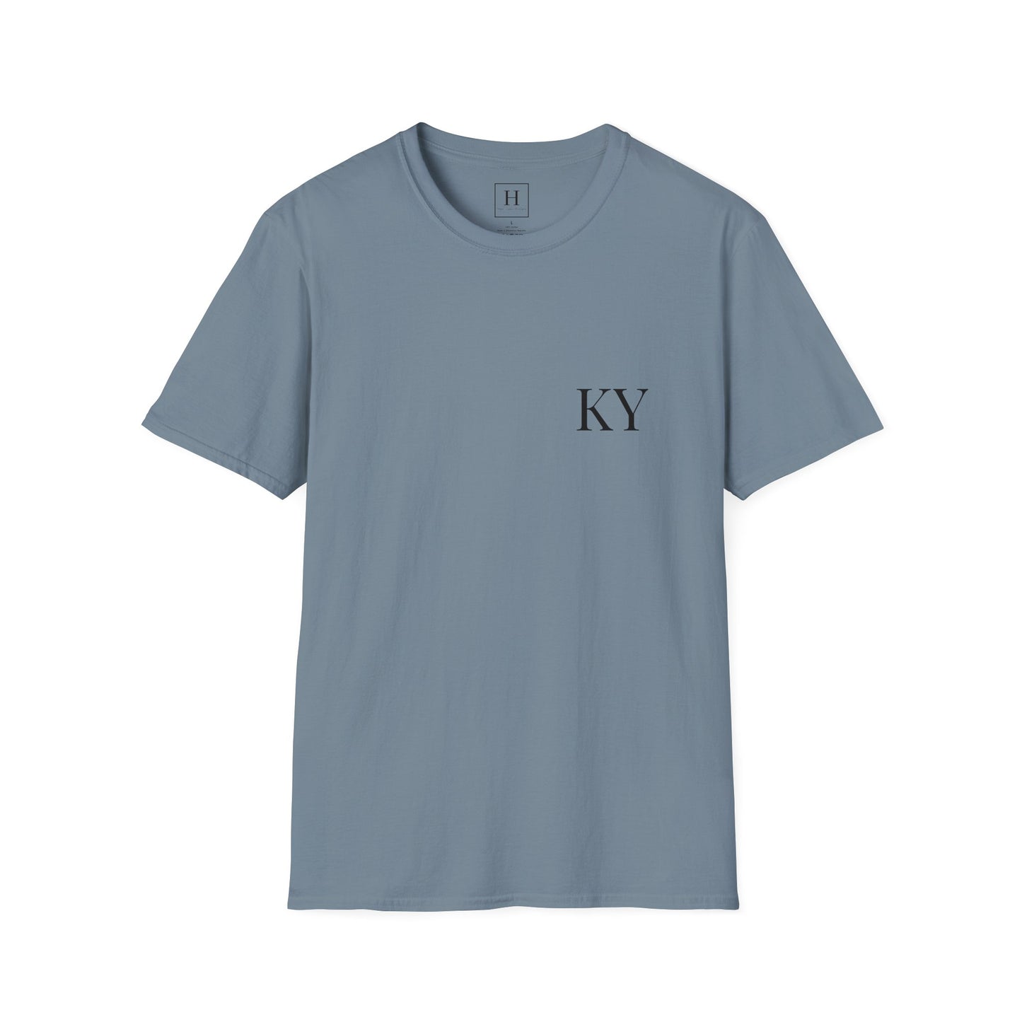 Kentucky KY UK Blue Jersey Short Sleeve Tee (front and back)