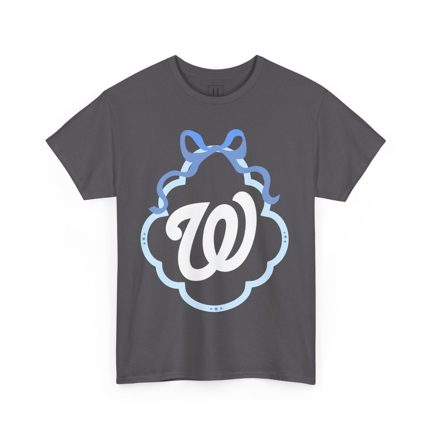 W COQUETTE BLUE BOW & BORDER