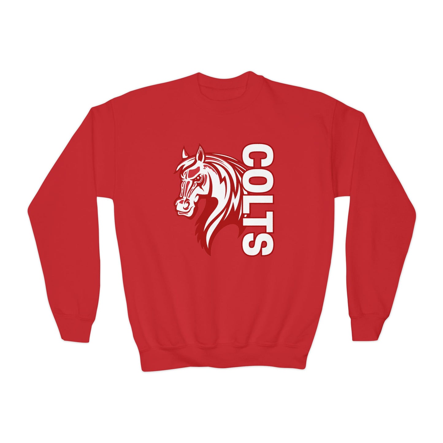 YOUTH -- Colts Mascot Head Horse West Jessamine Sweater
