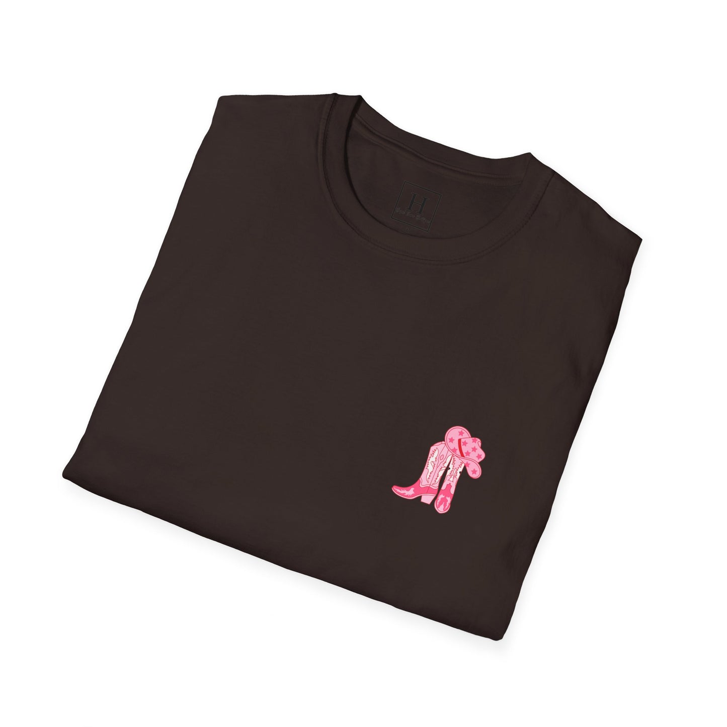 walk by faith cowgirl boot christian shirt (front and back)