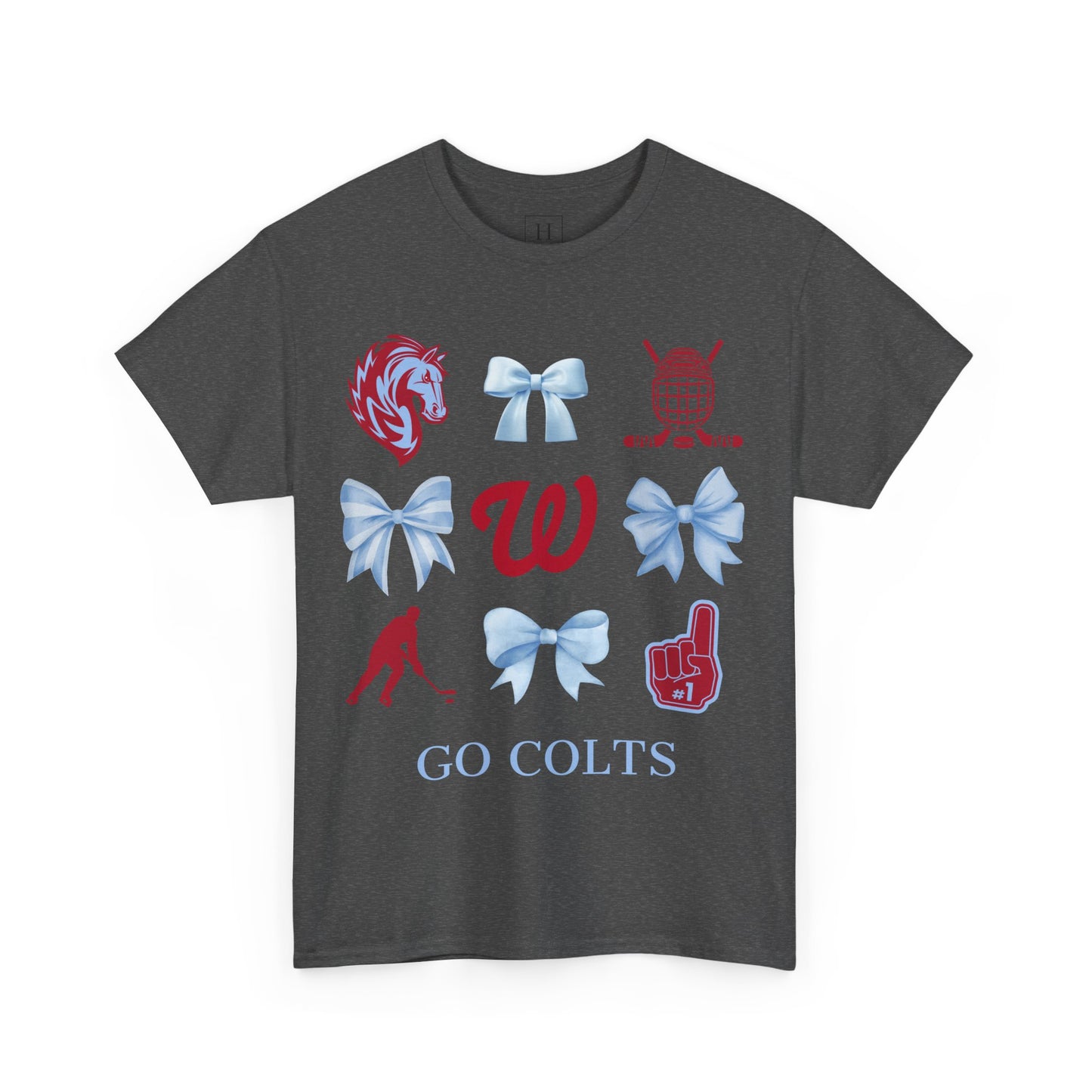 West Jessamine Colts Coquette Hockey Bows - Unisex Tee