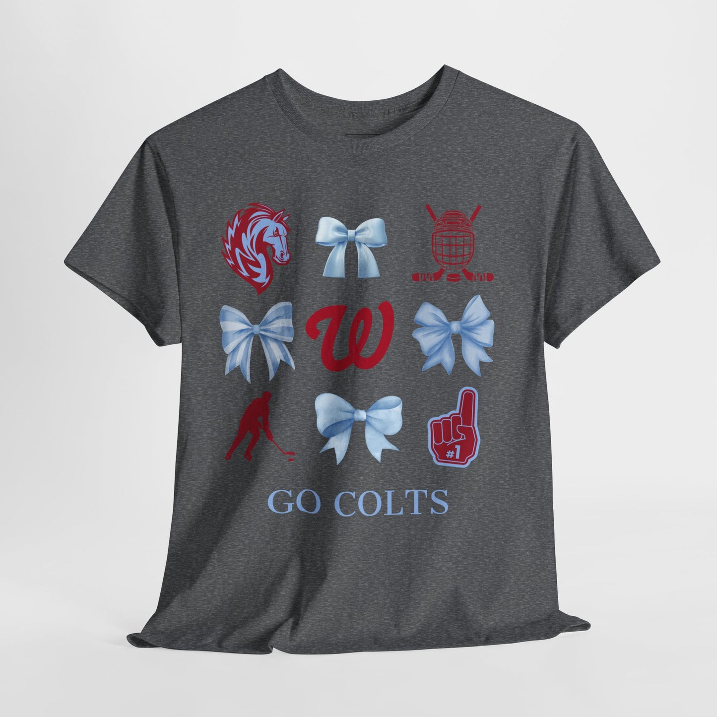 West Jessamine Colts Coquette Hockey Bows - Unisex Tee