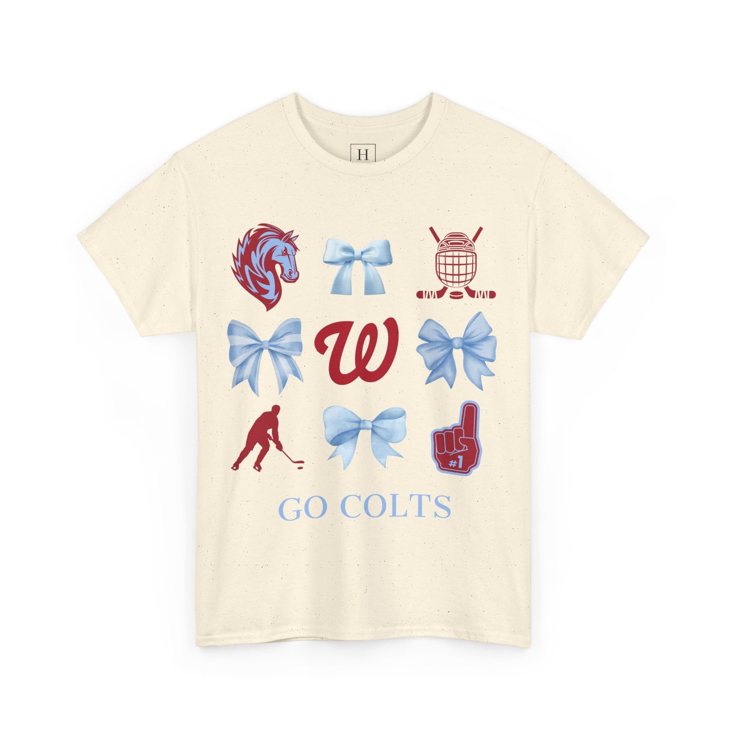 West Jessamine Colts Coquette Hockey Bows - Unisex Tee
