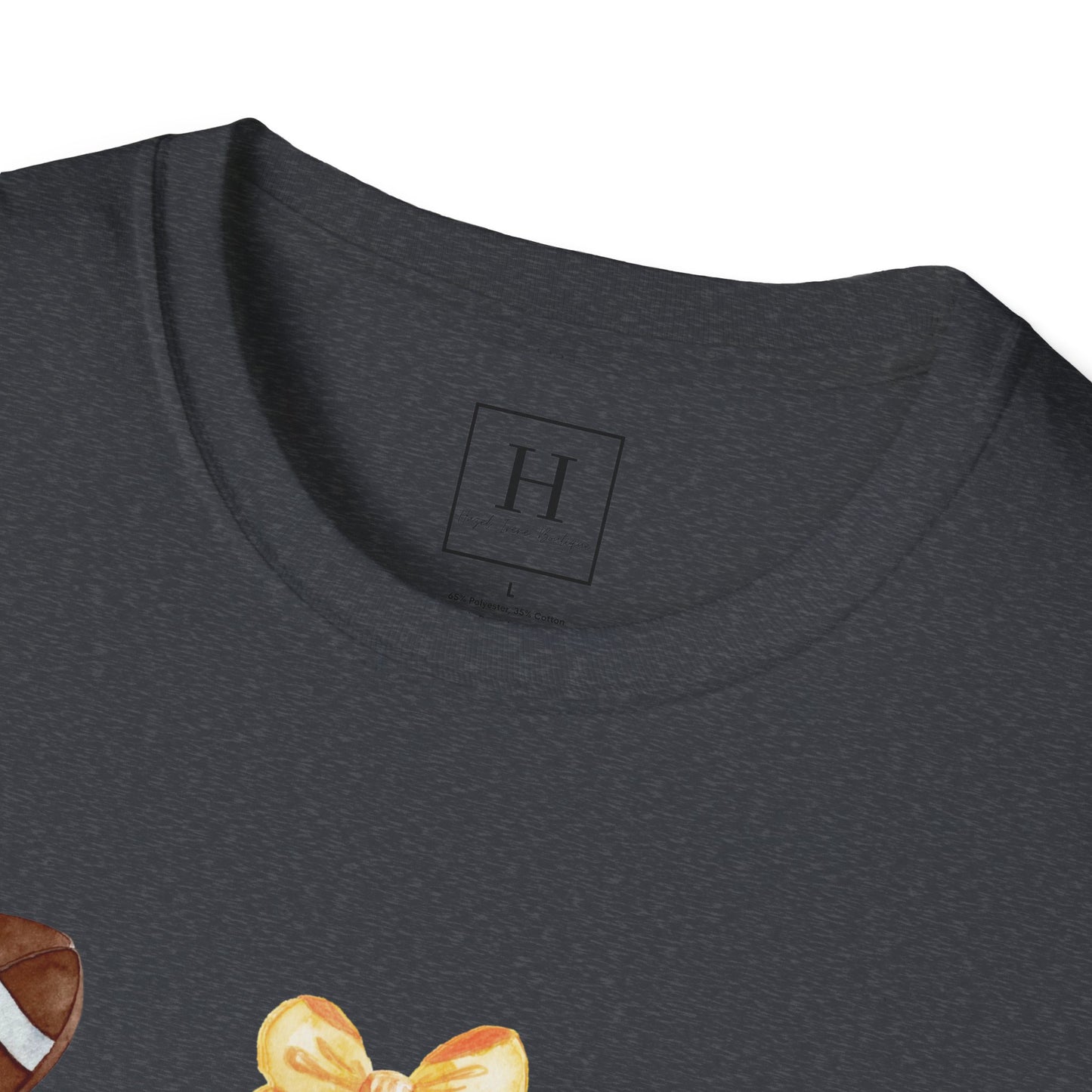 Bows & Football T-Shirt (Front Only)