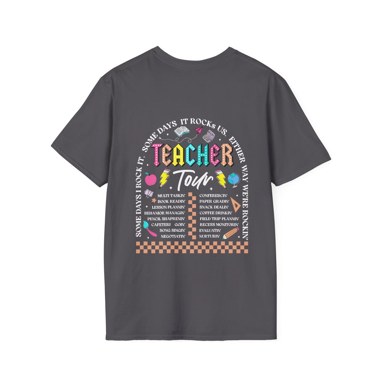 ABCD TOUR Teacher T-Shirt (Front & Back)