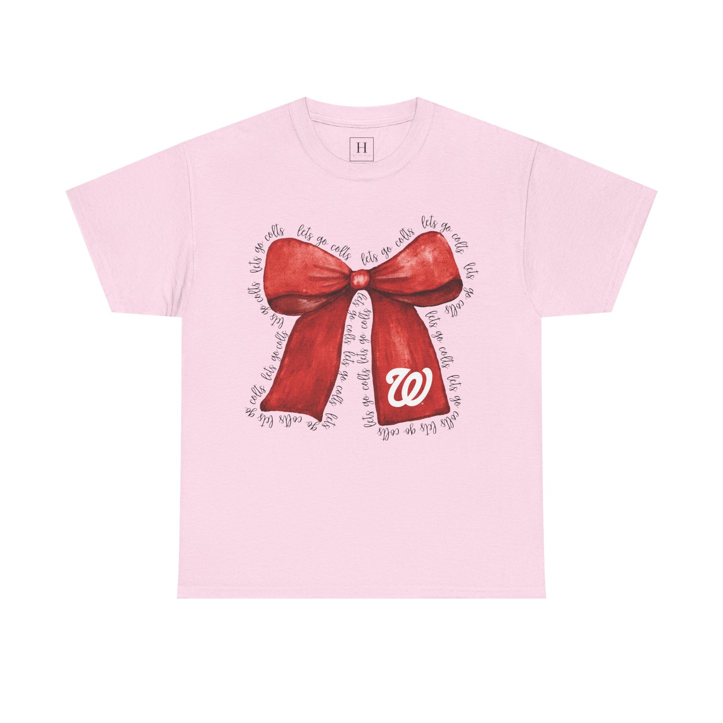 Let's Go Colts Bow - W Logo Unisex T-Shirt