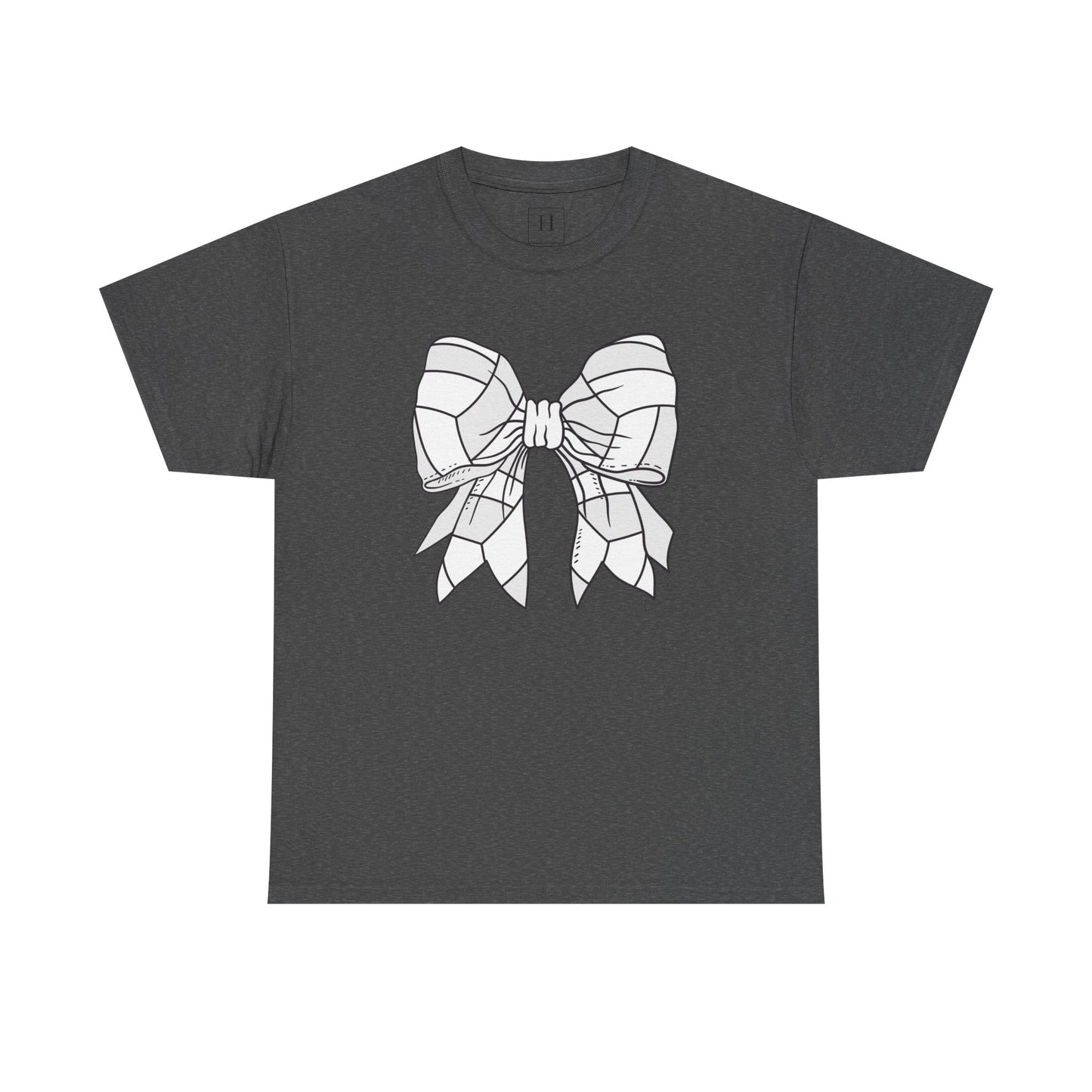 Volleyball Sport Bow Tee - Unisex Heavy Cotton