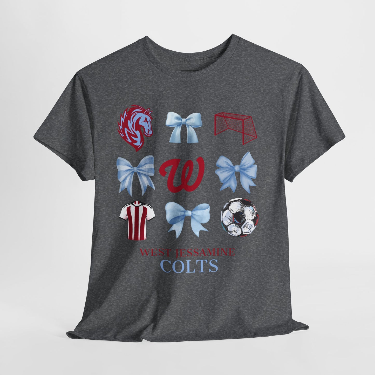 Copy of West Jessamine Colts Coquette Soccer Bows - Unisex Tee
