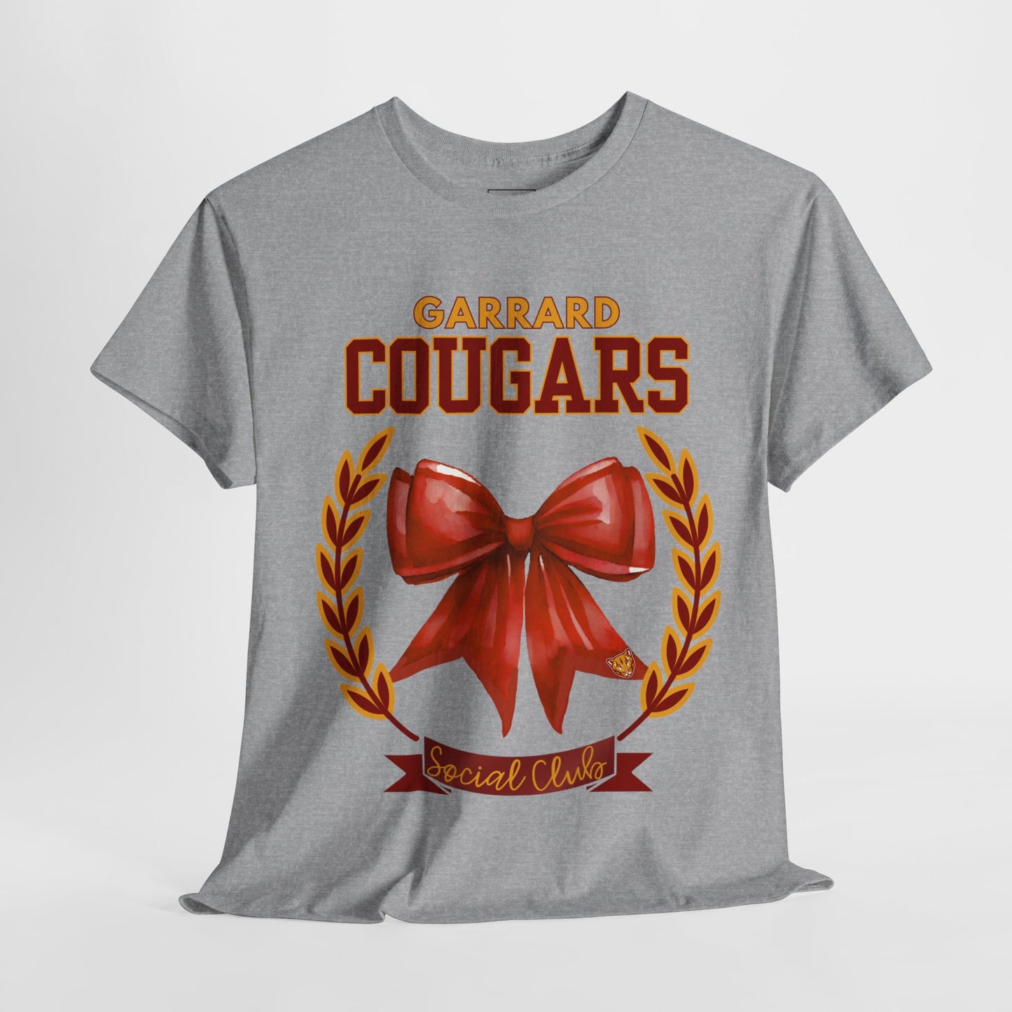 GMS Garrard Middle School Cougars Social Club T-Shirt (Front Only)