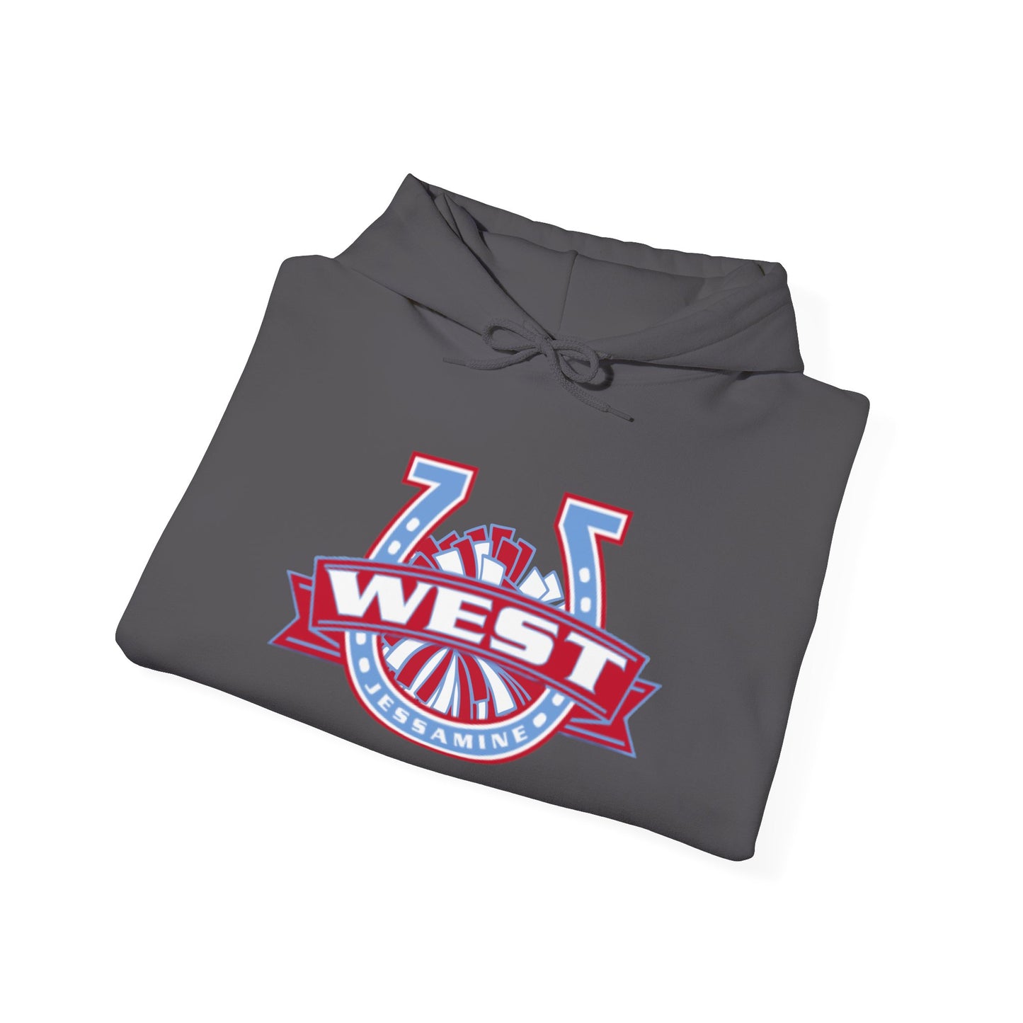 West Jessamine Horseshoe Logo w/ Pom - Cheerleading - Unisex Hoodie