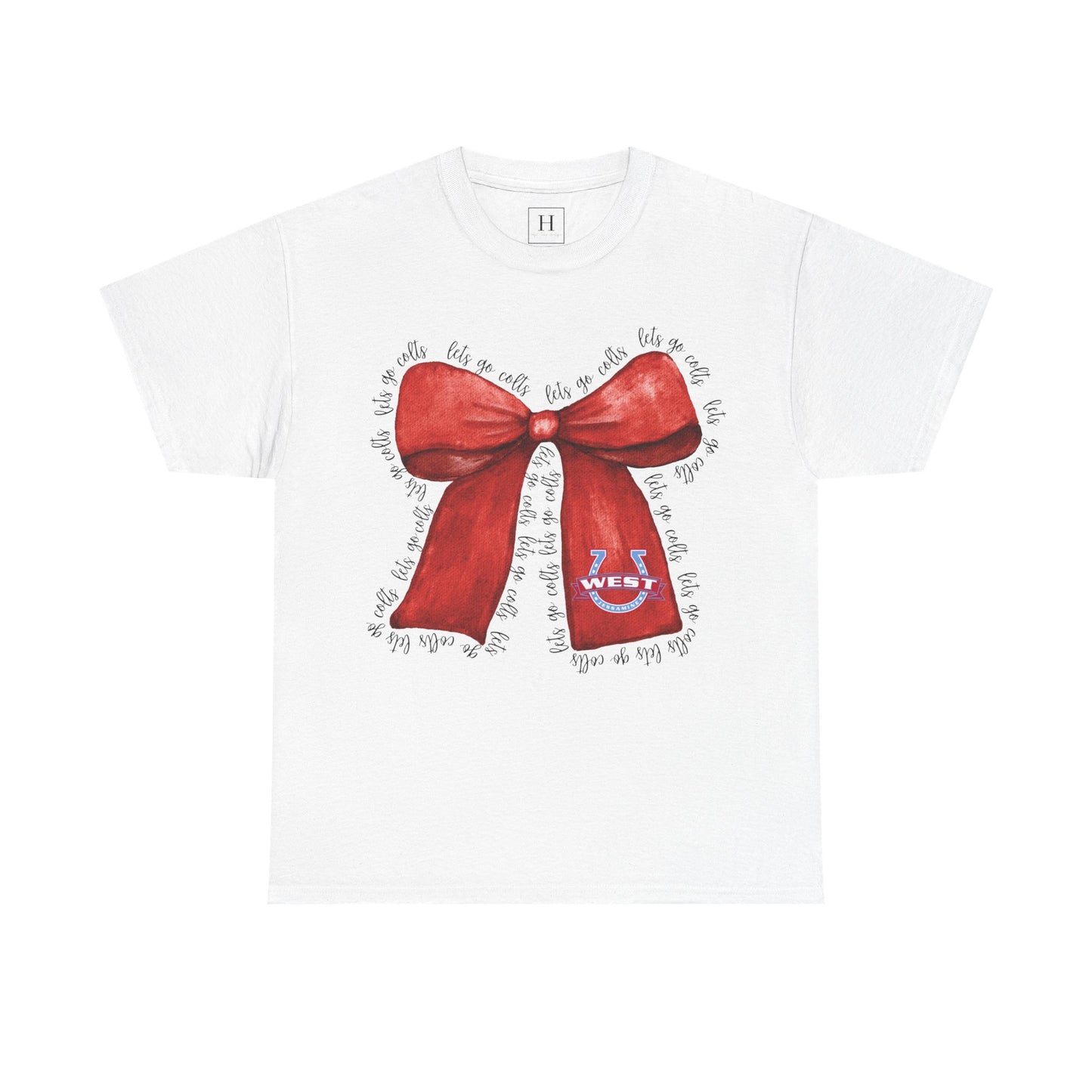 Let's Go Colts Bow - West Horseshoe Logo Unisex T-Shirt