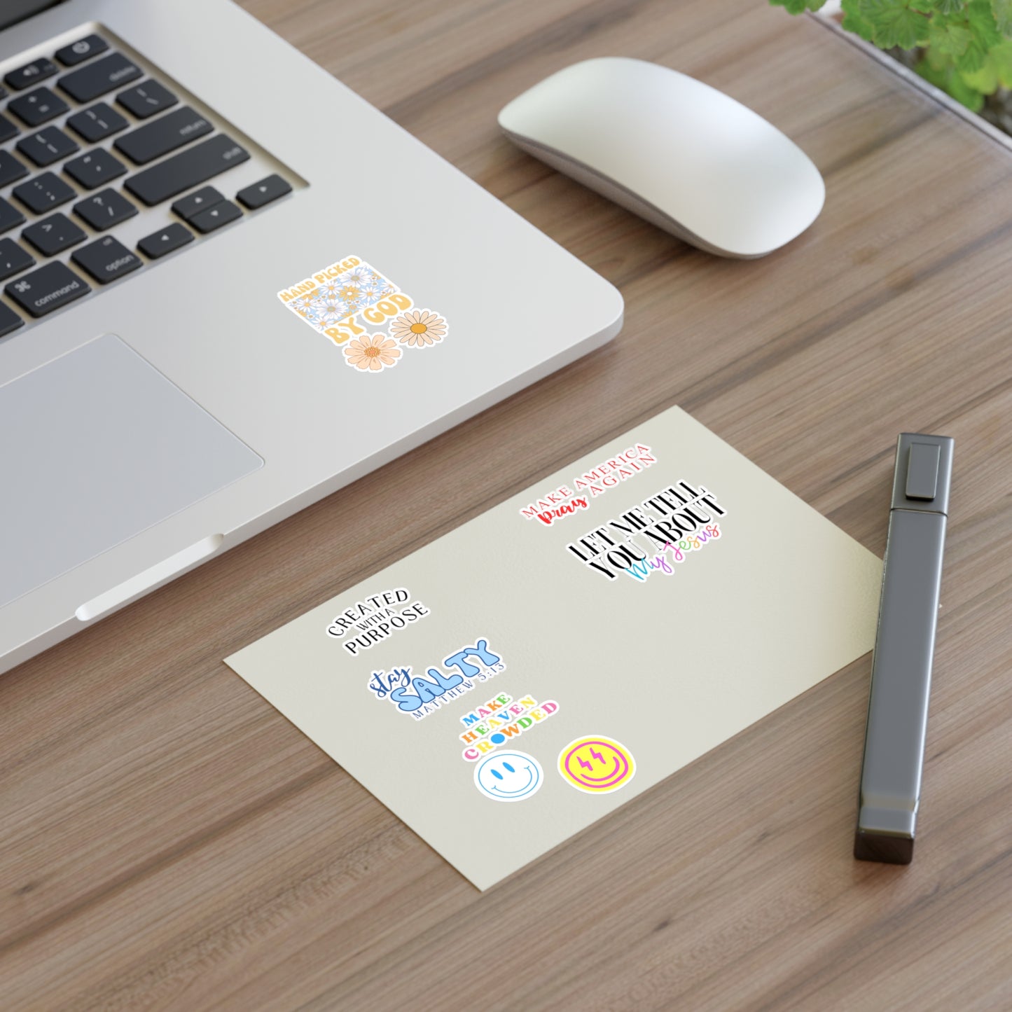Christian Christian Sticker Sheets (Smiles, Flowers, and Quotes)