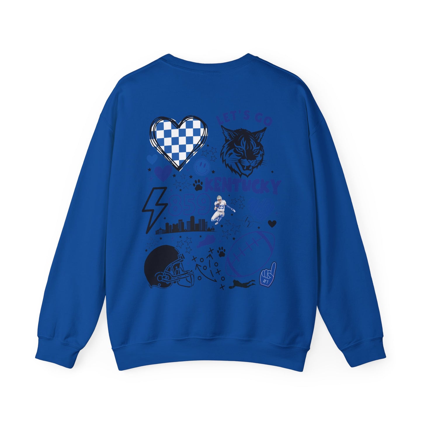 Kentucky Wildcats Football Sweater (Front & Back)