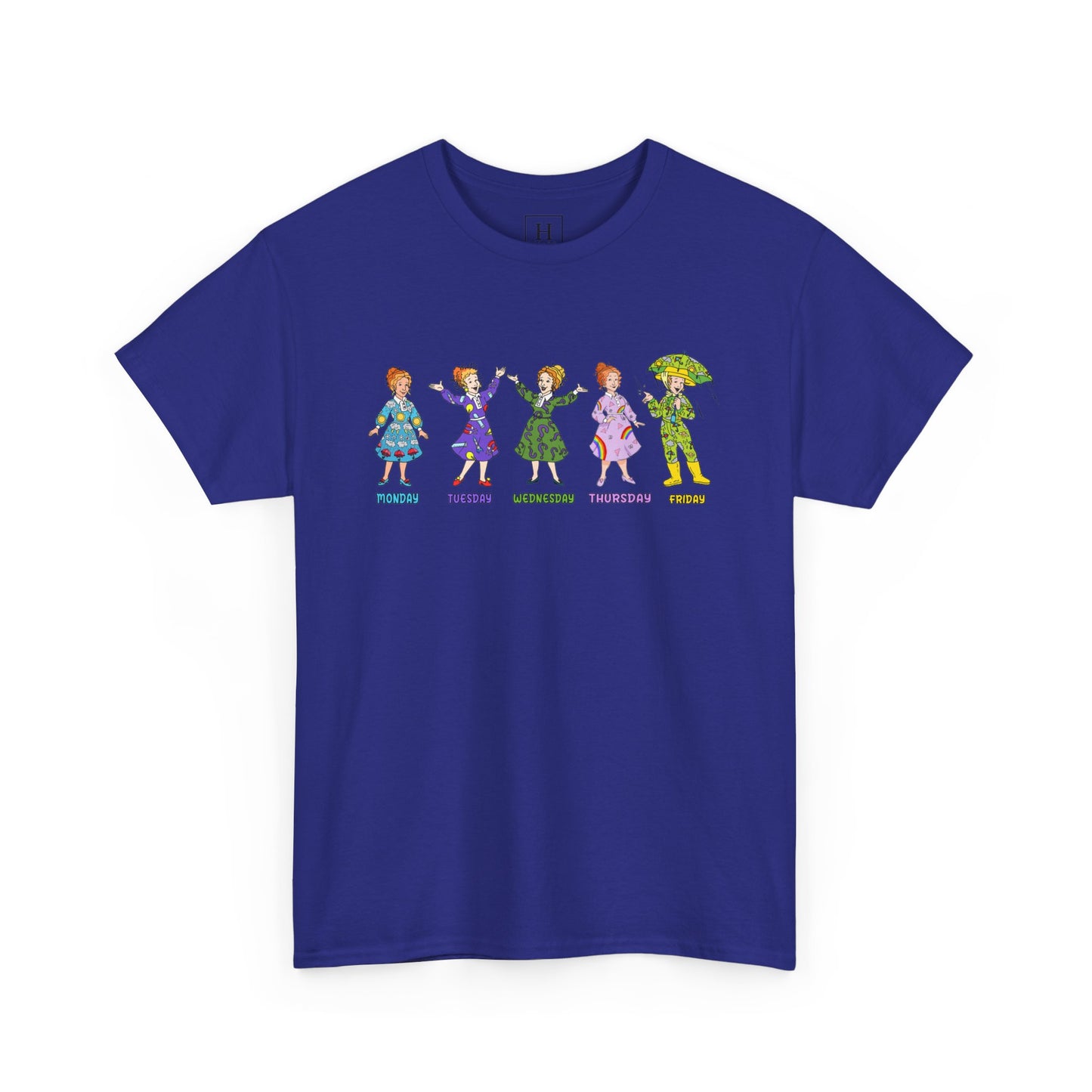 Monday-Friday Ms. Frizzle Teacher T-Shirt
