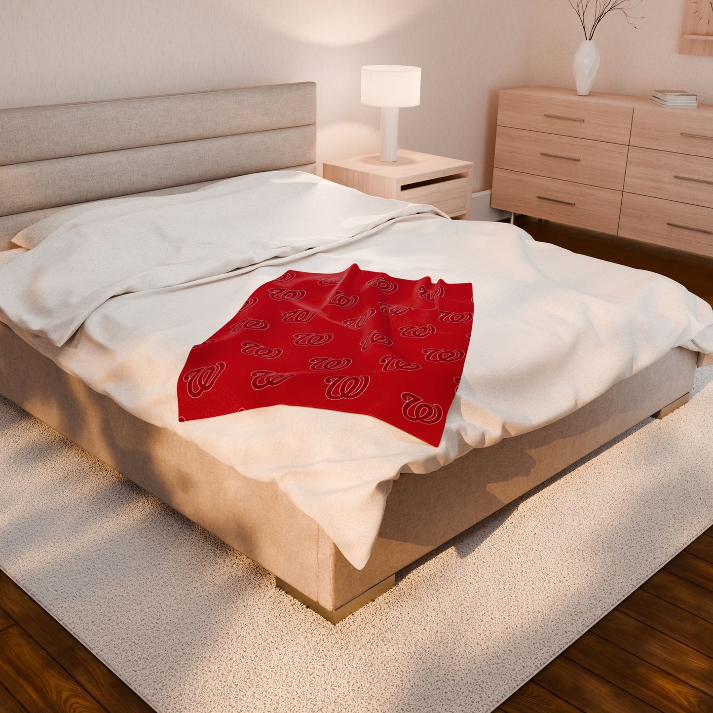 Cozy Velveteen Microfiber WEST JESSAMINE Blanket for Home Decor, Perfect for Gifting, Sports Fans, Game Day, Cozy Evenings, Home Accent