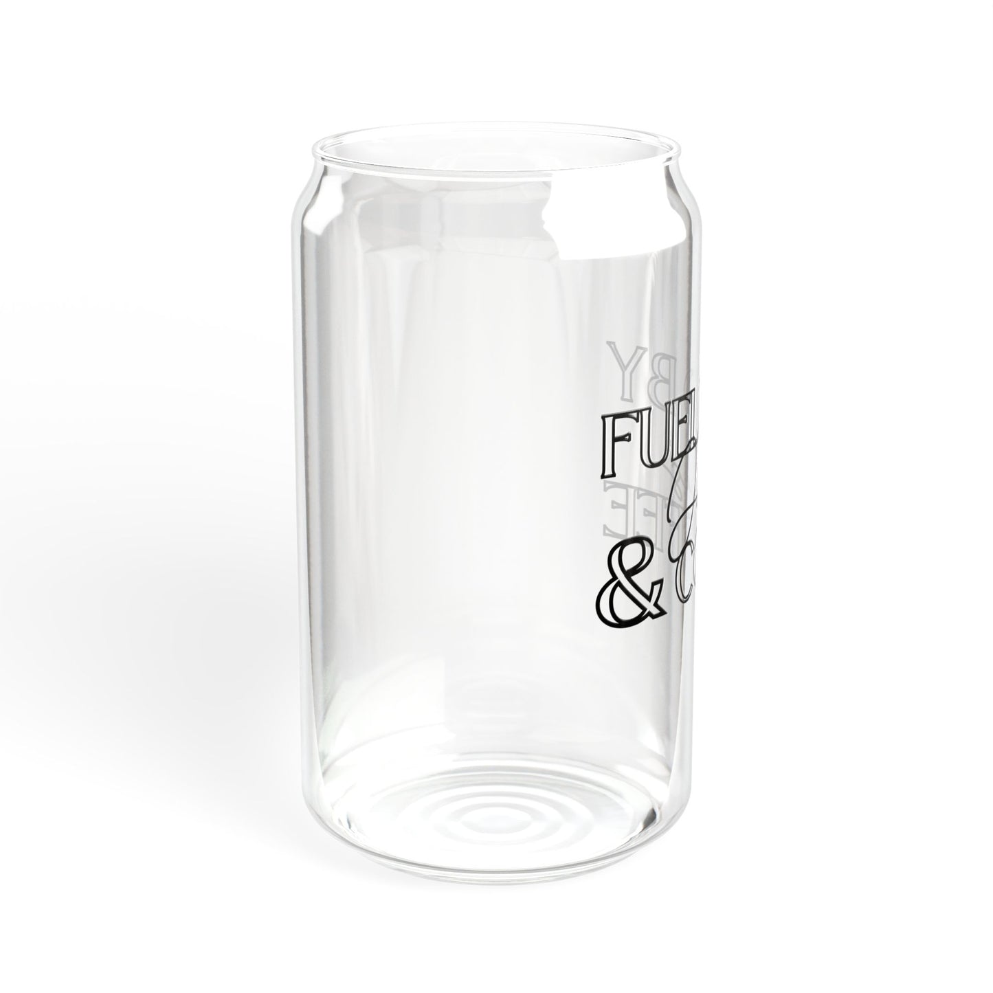 Fueled by coffee and jesus Sipper Glass, 16oz