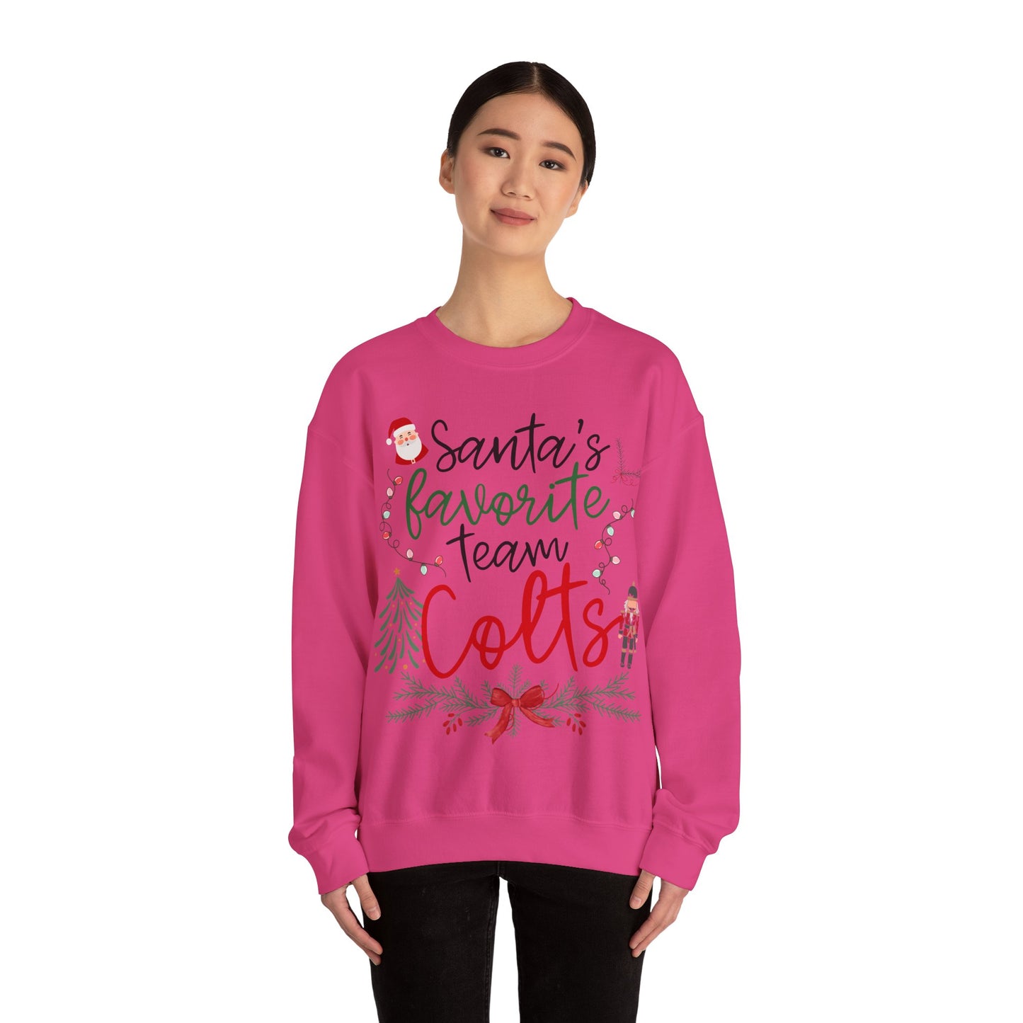 Santa's Favorite Team - COLTS - Christmas Sweatshirt - Unisex