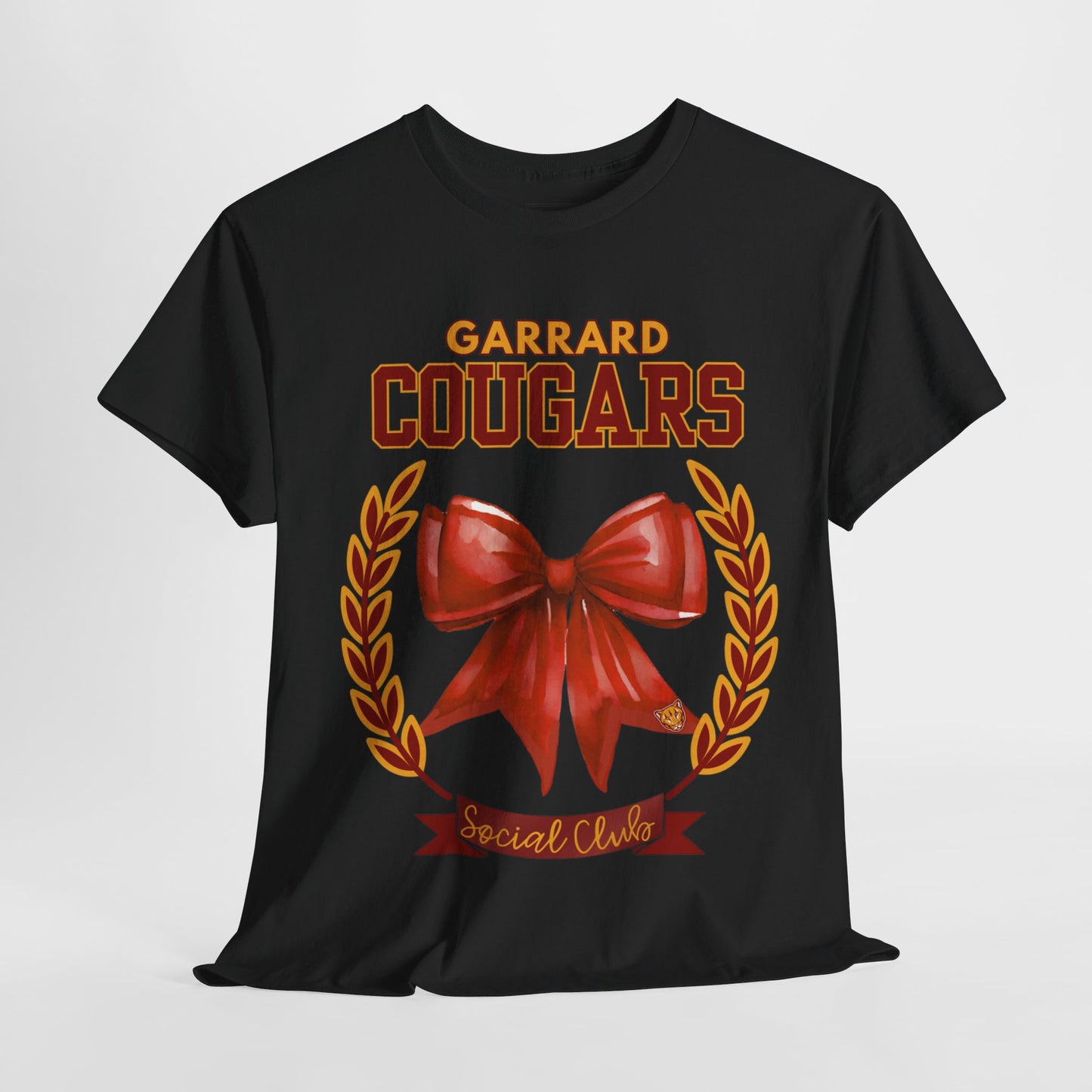 GMS Garrard Middle School Cougars Social Club T-Shirt (Front Only)