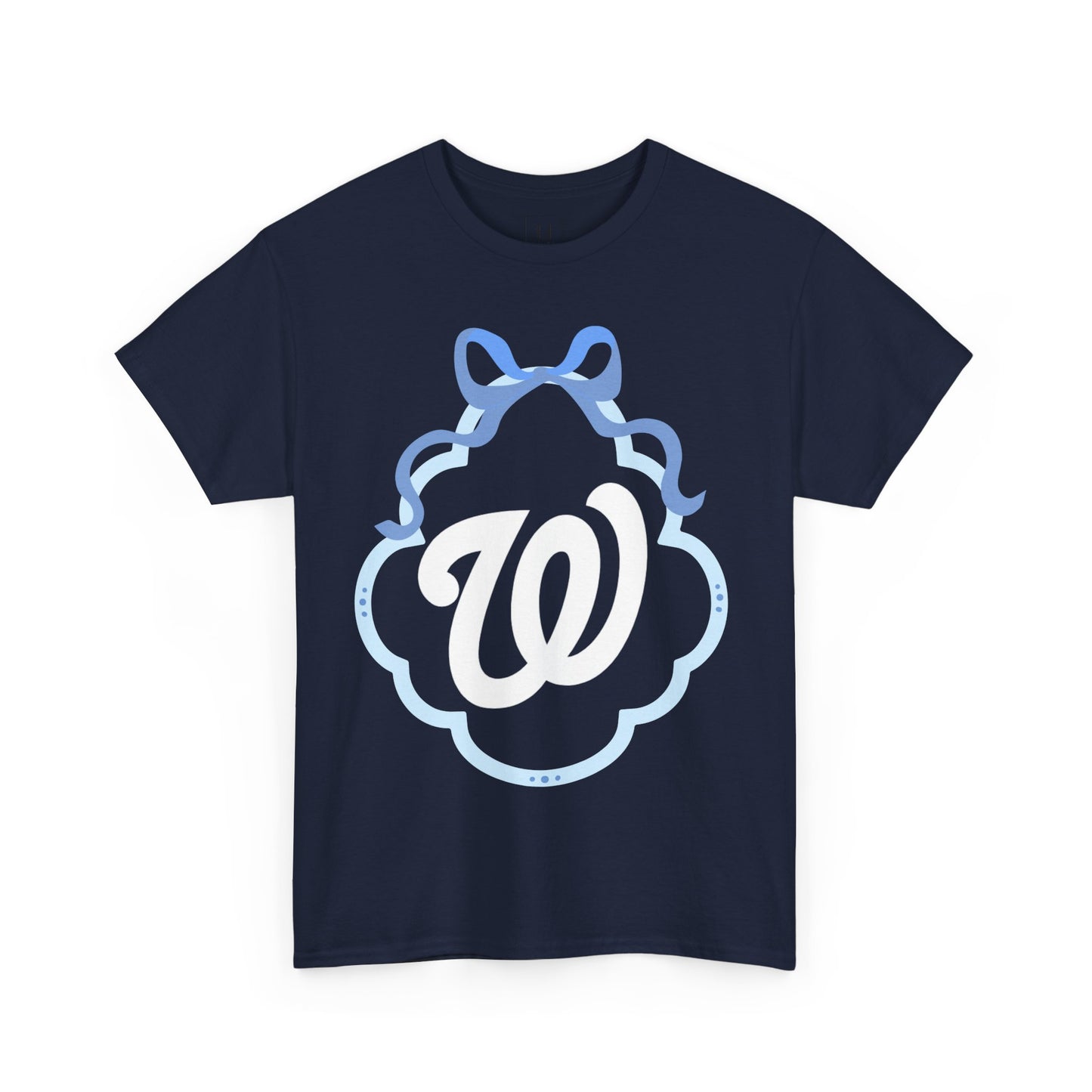 W COQUETTE BLUE BOW & BORDER