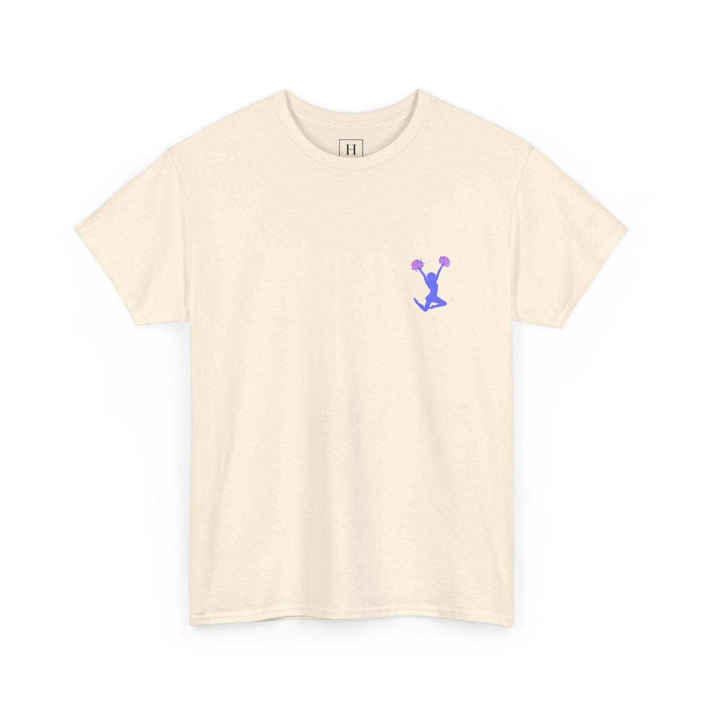 in my cheerleading era front and back cheer adult t-shirt