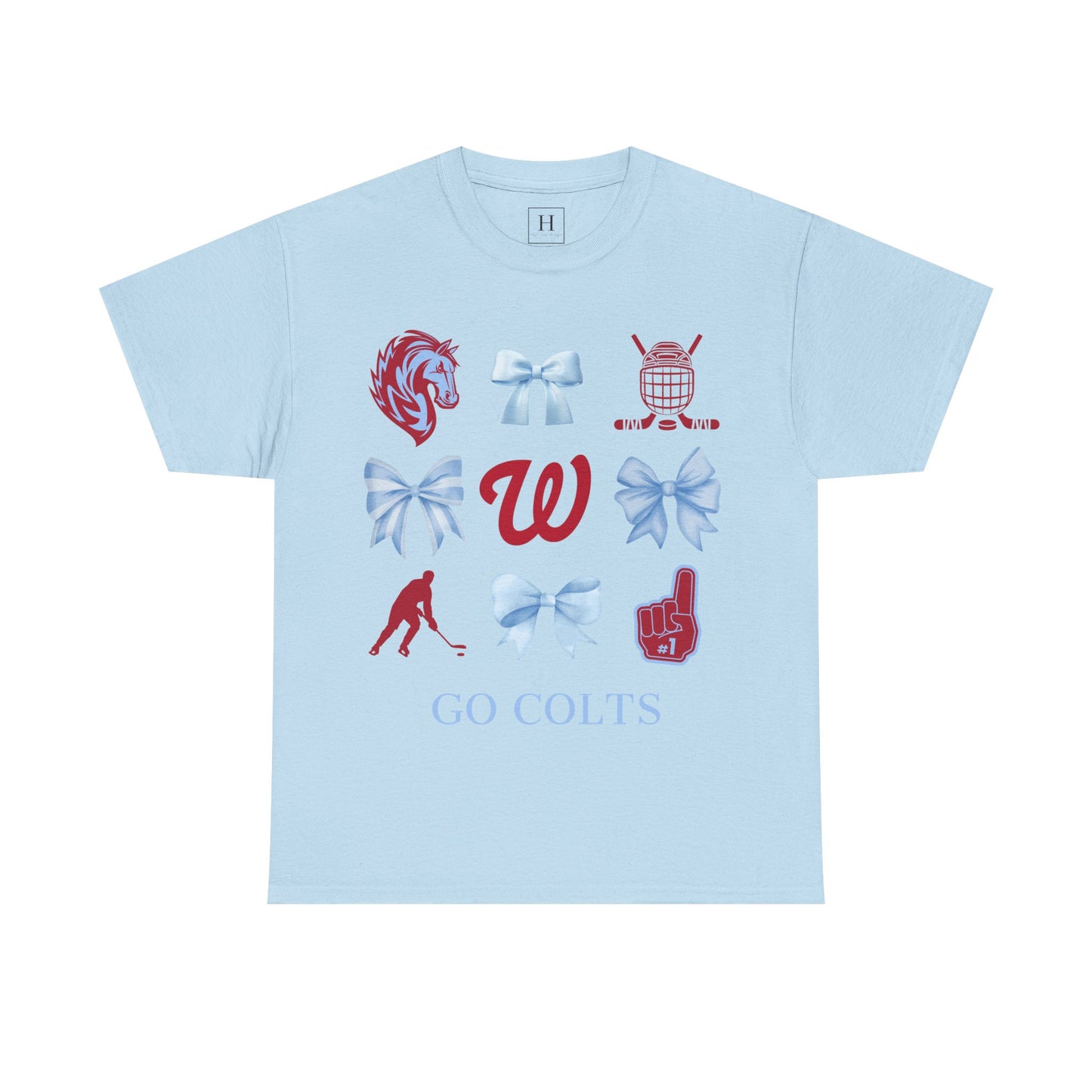 West Jessamine Colts Coquette Hockey Bows - Unisex Tee