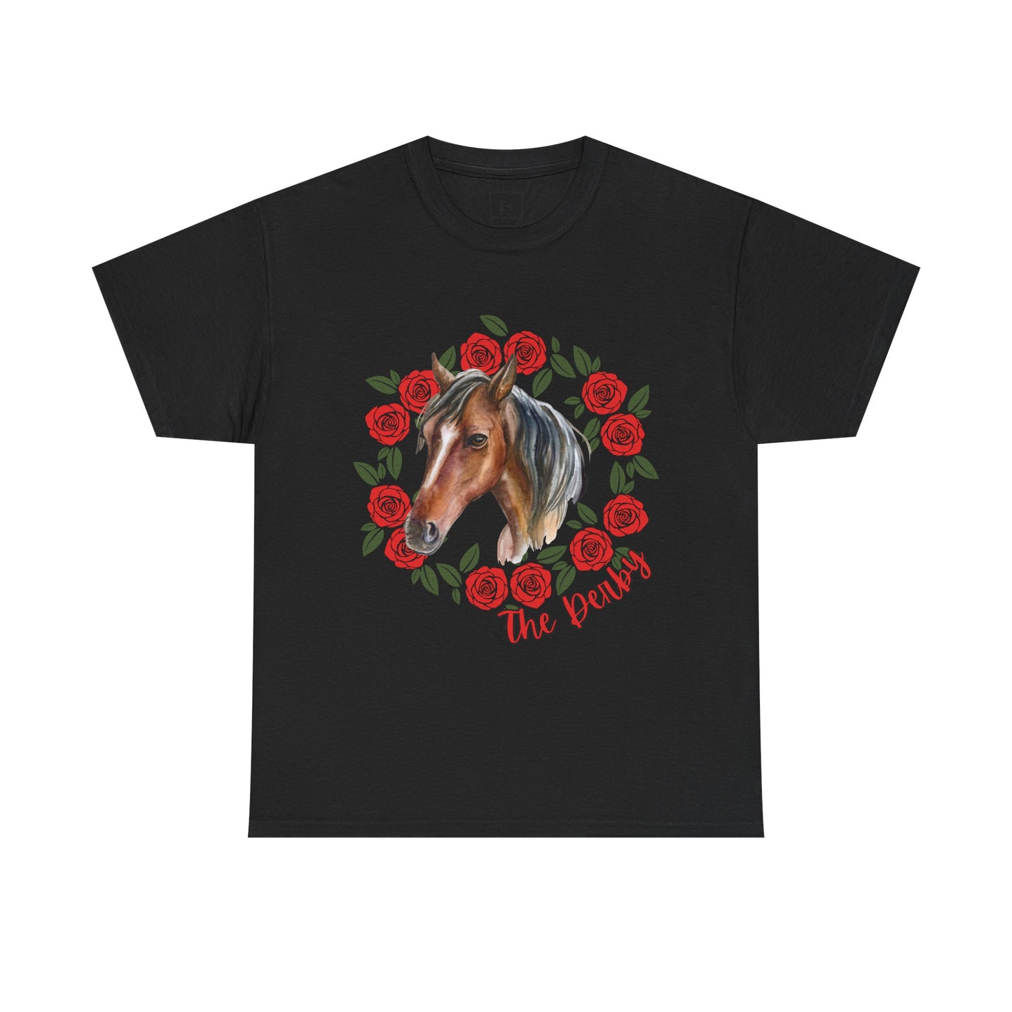 The Derby Horse & Rose Tee