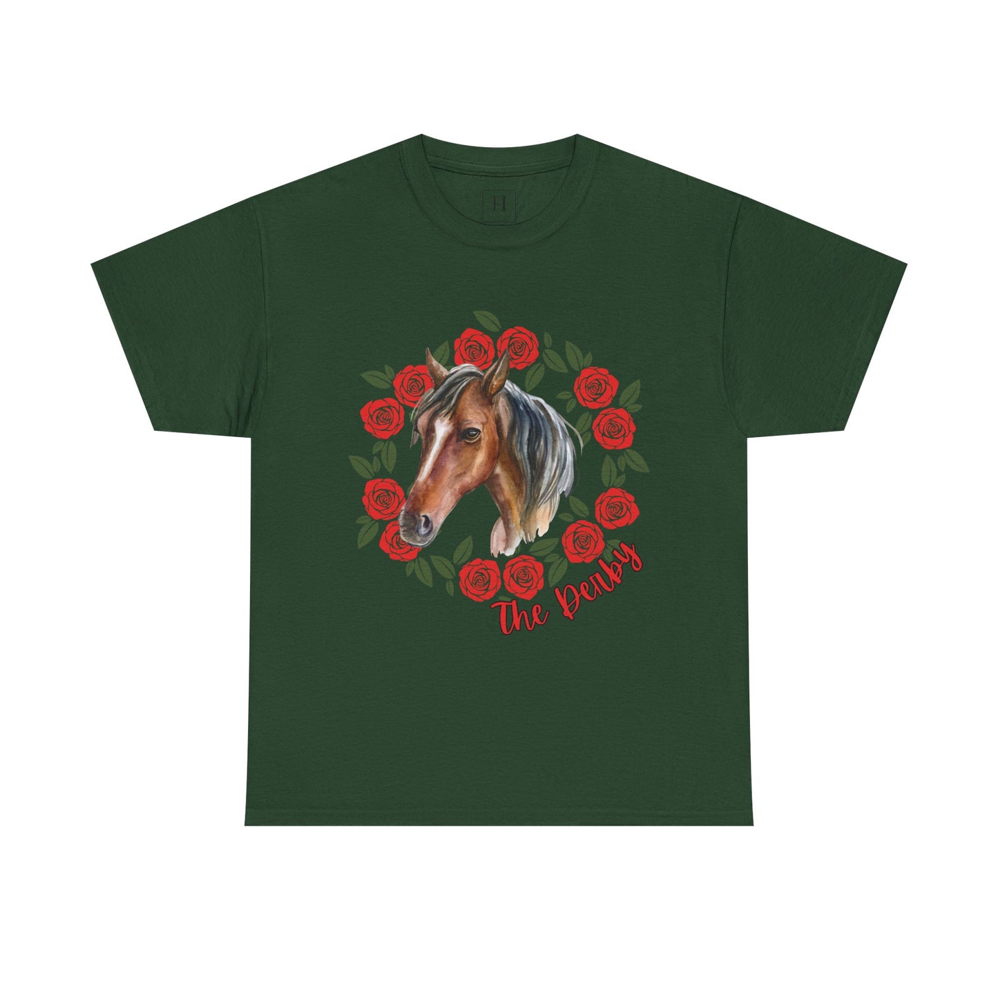The Derby Horse & Rose Tee