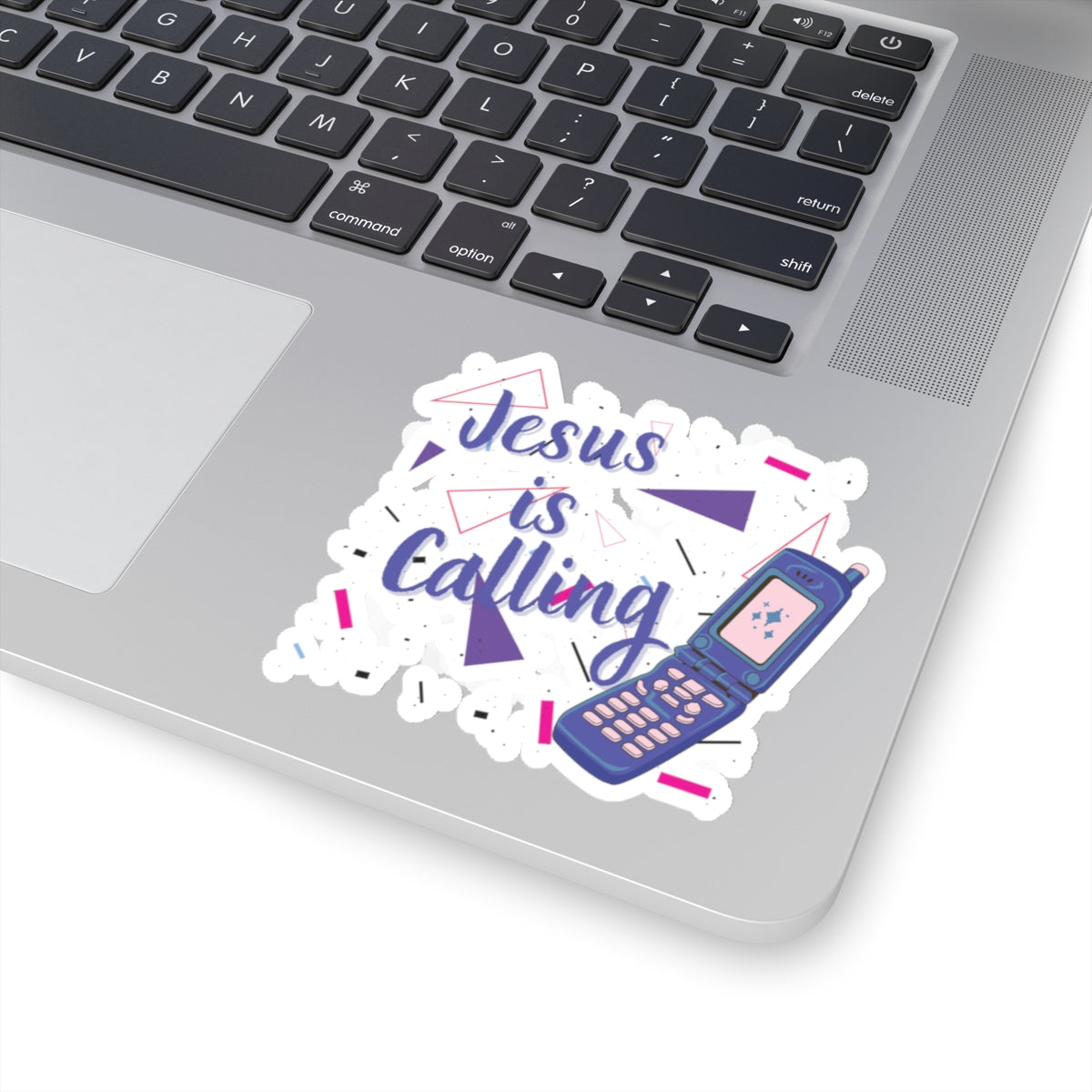 Jesus Is Calling Retro Cell Phone Christian Kiss-Cut Stickers