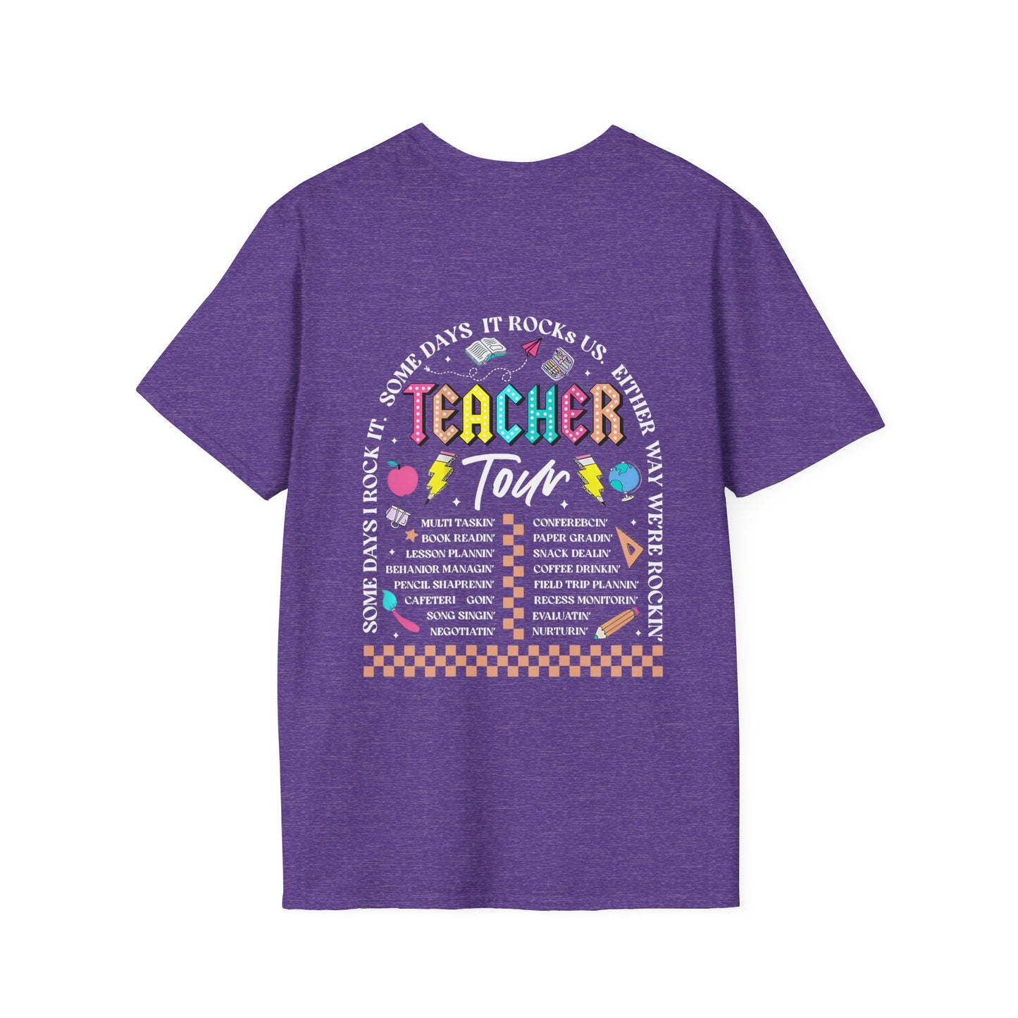 ABCD TOUR Teacher T-Shirt (Front & Back)